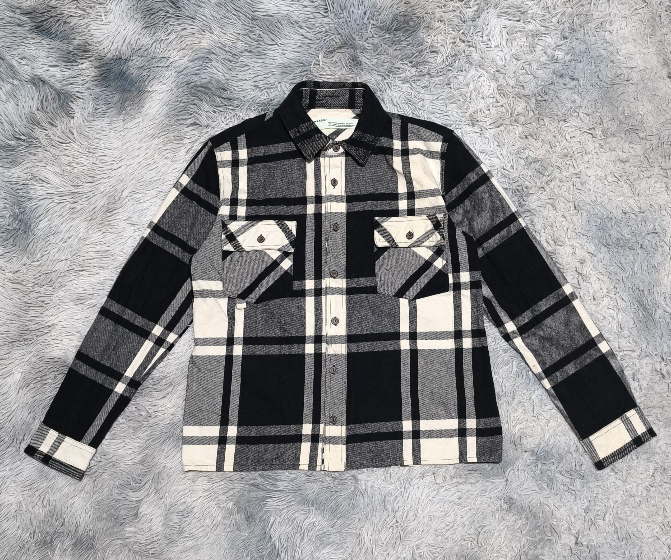 Off-White Off-White c/o Virgil Abloh Stencil Flannel Shirt Size US S / EU 44-46 / 1 - 2 Thumbnail