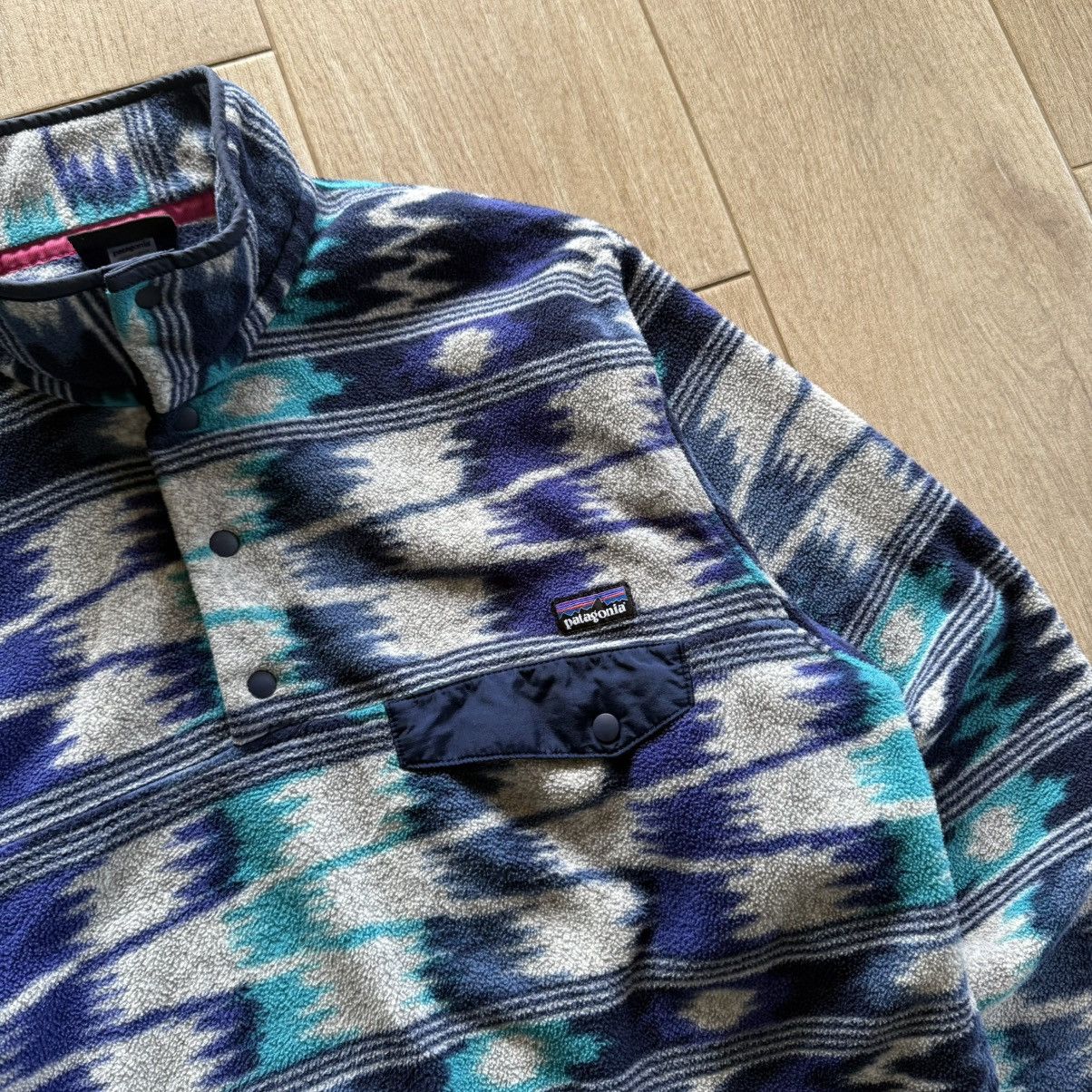 Patagonia Patagonia Blue tribal Pattern Snap-T Sweater Size US M / EU 48-50 / 2 - 3 Thumbnail