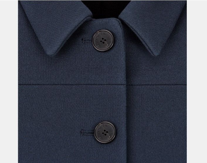 Dior o1w1db10425 221V07A1 Cropped Jacket in Navy Blue Size M / US 6-8 / IT 42-44 - 3 Thumbnail