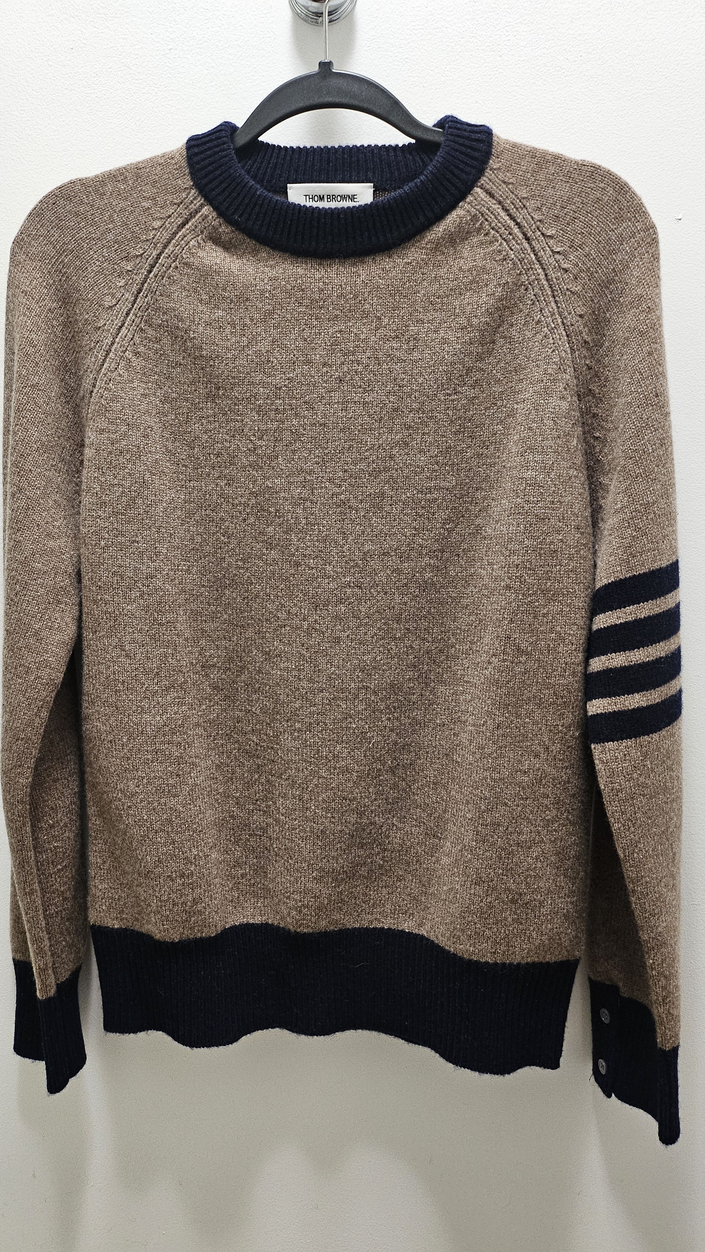 image of Thom Browne 4-Bar Wool Sweater, Men's (Size Small)