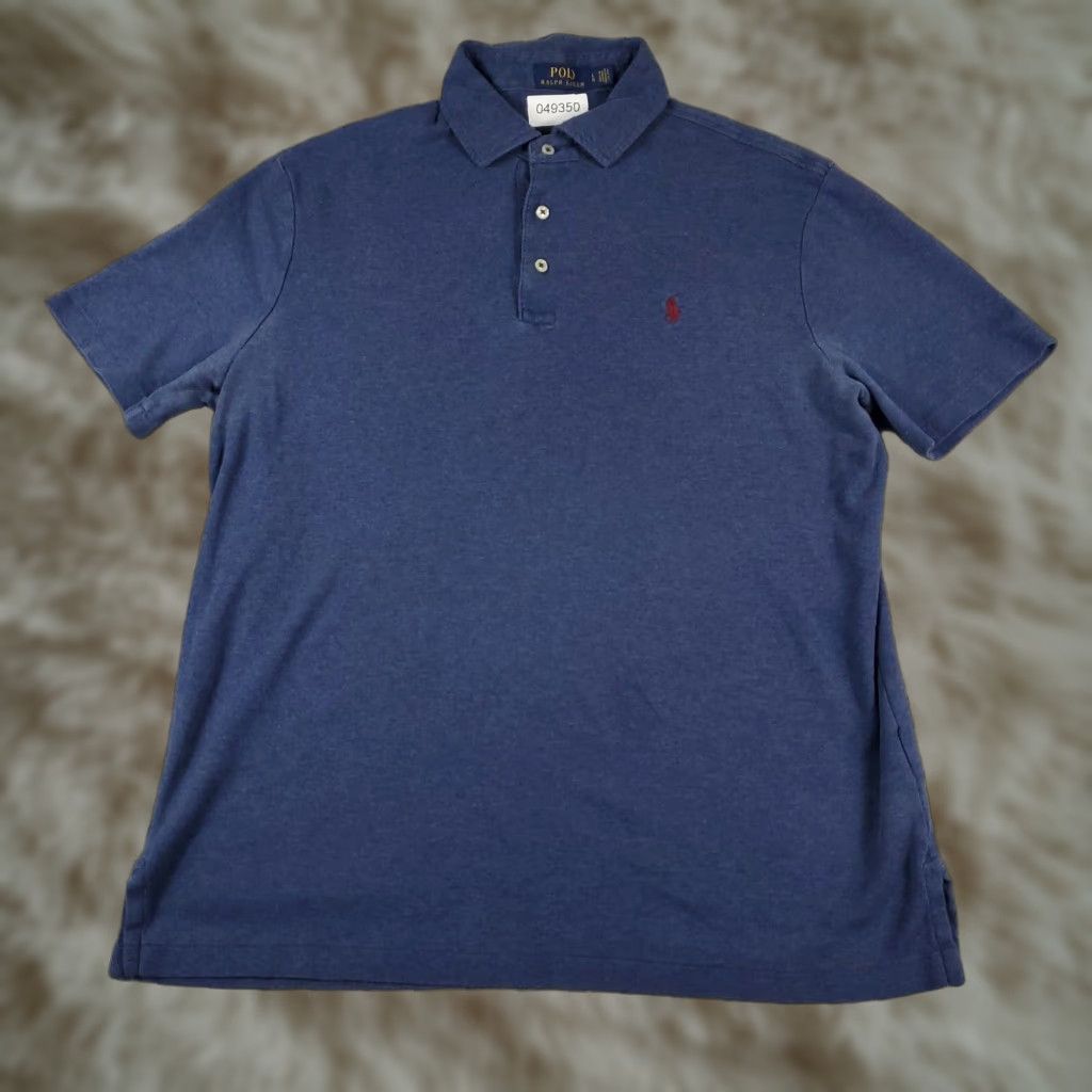 Ralph Lauren Ralph Lauren Polo Shirt Mens Large Blue Cotton Short Sleeve Casual Size US L / EU 52-54 / 3 - 1 Thumbnail