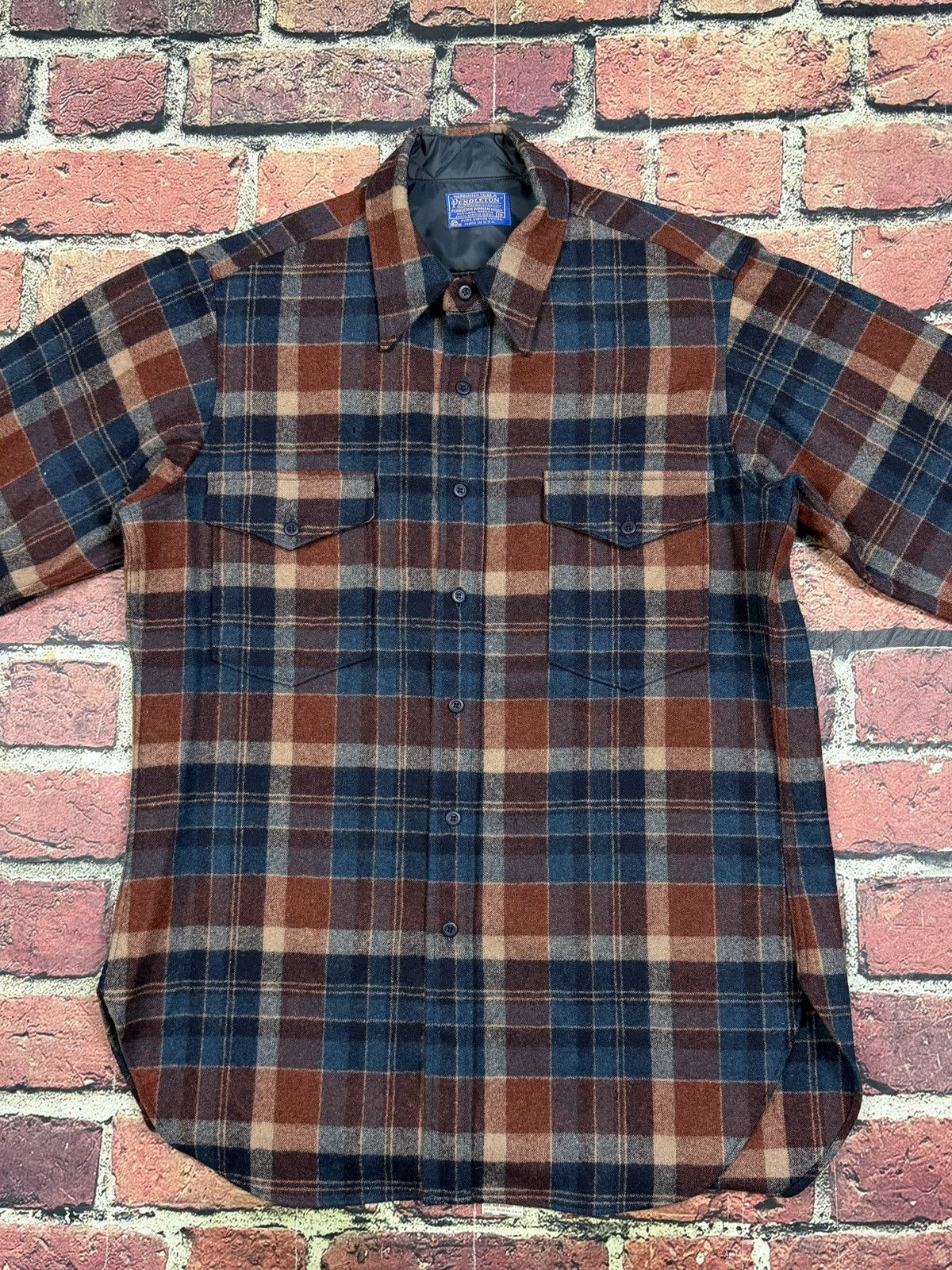 Pendleton Vintage Pendleton Plaid Virgin Wool Button Down Shirt 80s Size US M / EU 48-50 / 2 - 3 Thumbnail