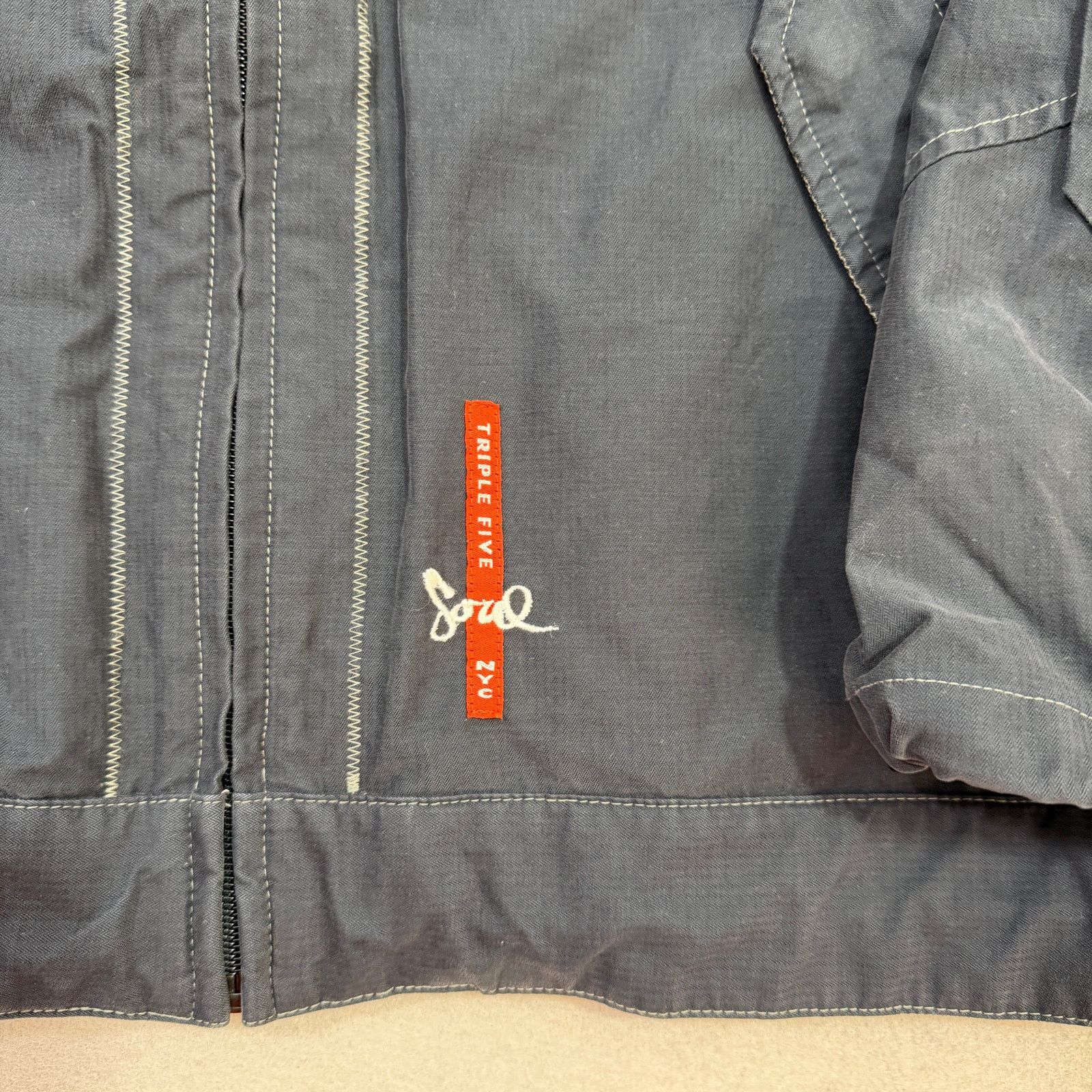 Vintage Vintage Triple Five Soul Jacket Mens Extra Large Navy Bomber Size US XL / EU 56 / 4 - 3 Thumbnail