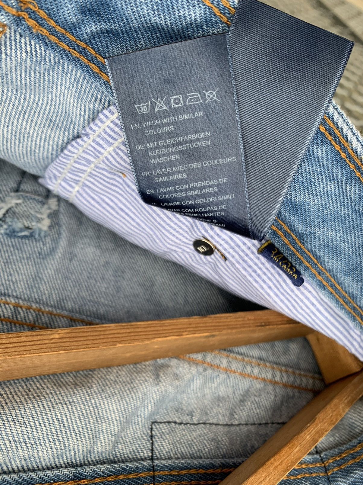 Polo Ralph Lauren Polo Ralph Lauren Blue Baggy Jeans Affliction Size US 34 / EU 50 - 7 Thumbnail