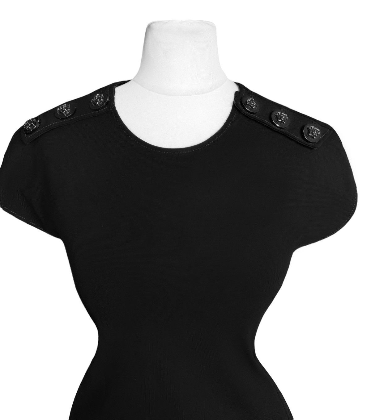 Versace Gianni Versace black blouse top. Size S / US 4 / IT 40 - 2 Thumbnail