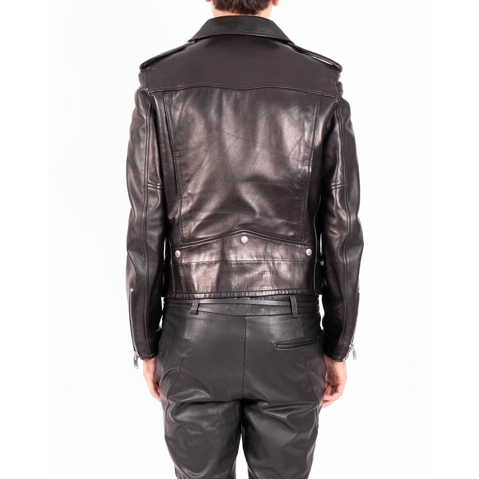 Saint Laurent Paris SS13 Classic L01 Biker jacket in Black Lamb Leather Size US L / EU 52-54 / 3 - 4 Thumbnail