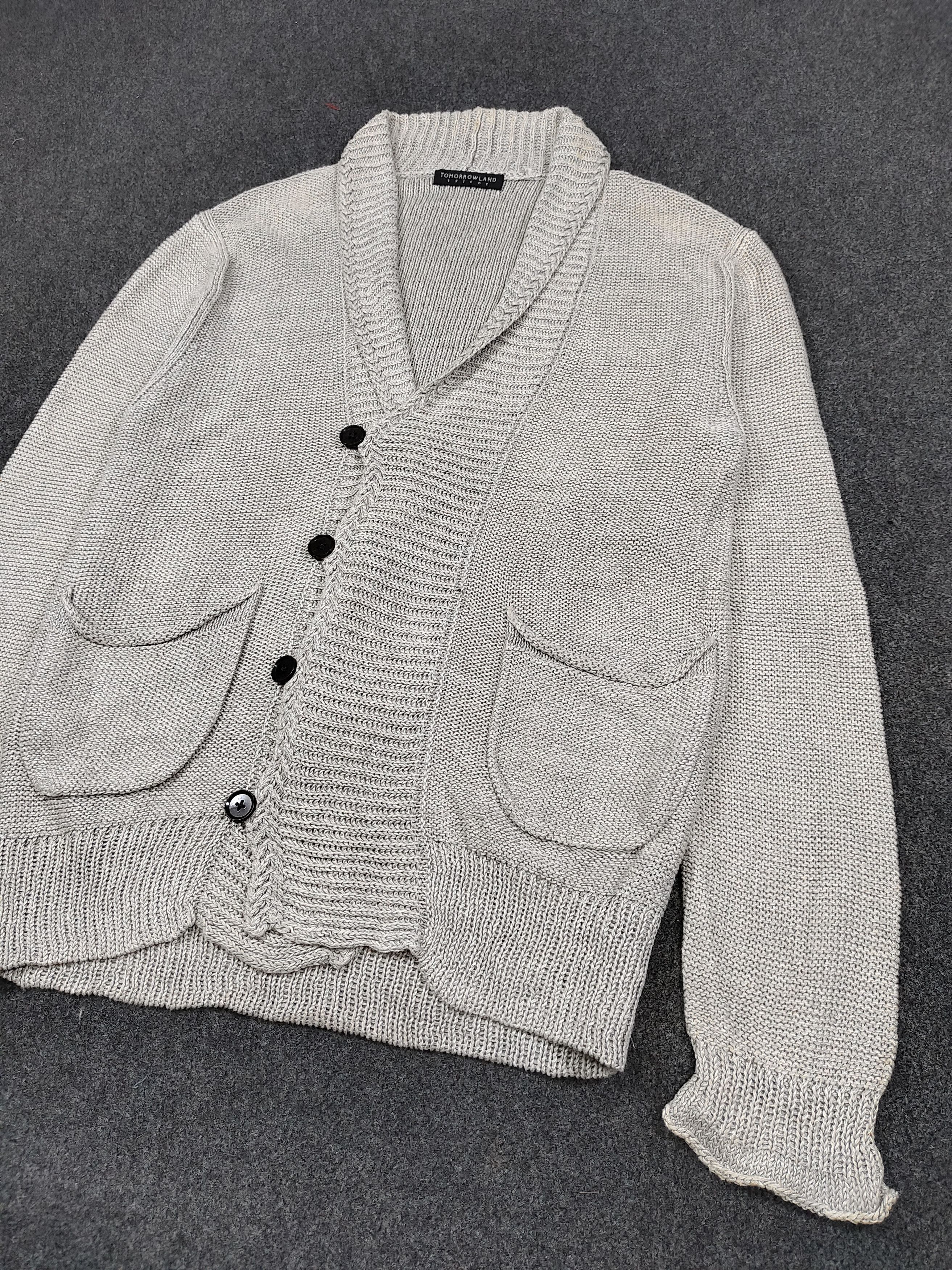 Tomorrowland 🇯🇵 Tomorrowland Tricot Rayon Asymmetric Knitted Cardigan Size US L / EU 52-54 / 3 - 3 Thumbnail