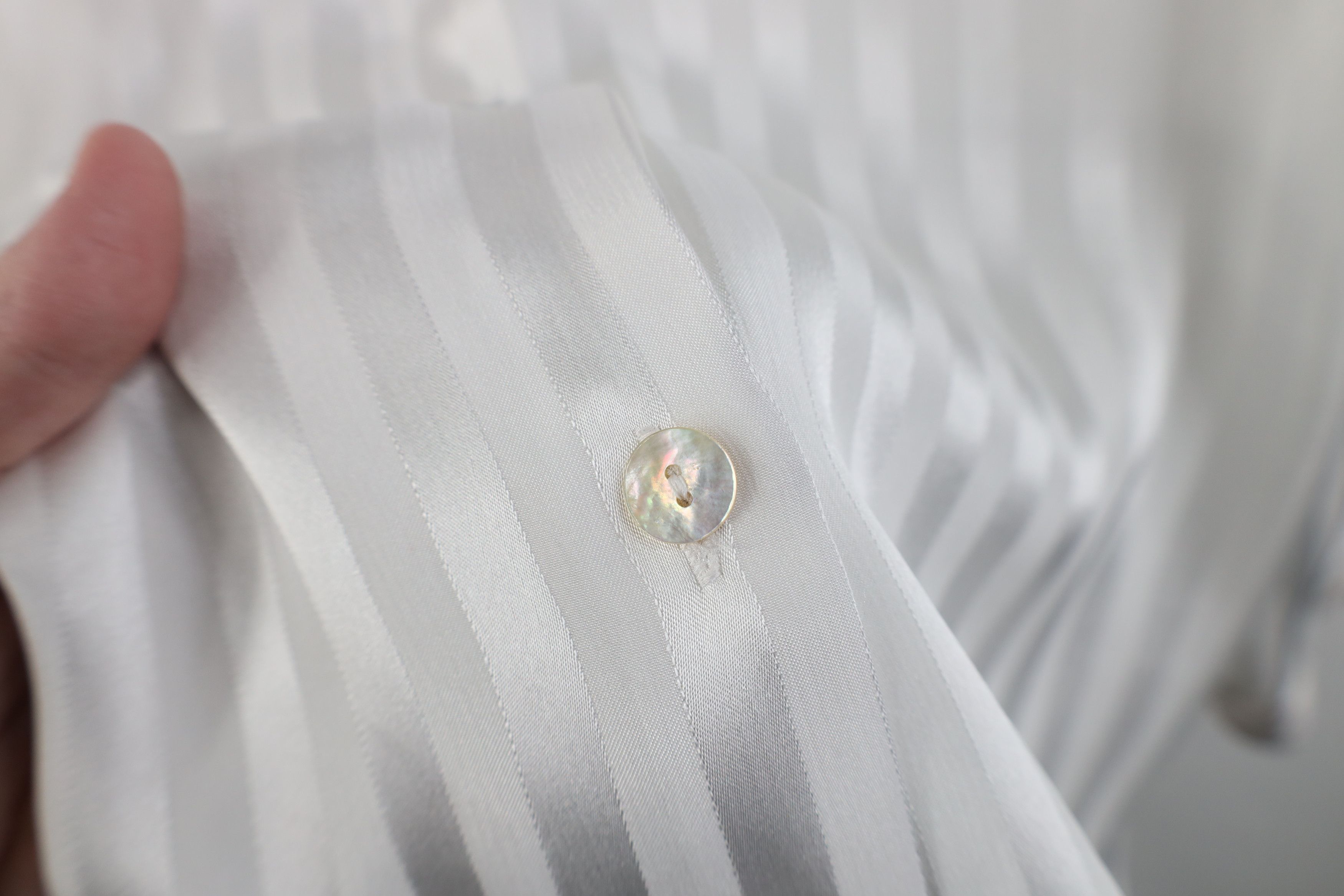 Vintage Vintage 90s Streetwear Striped Looped Collar Button Shirt Size XXL / US 16-18 / IT 52-54 - 5 Thumbnail