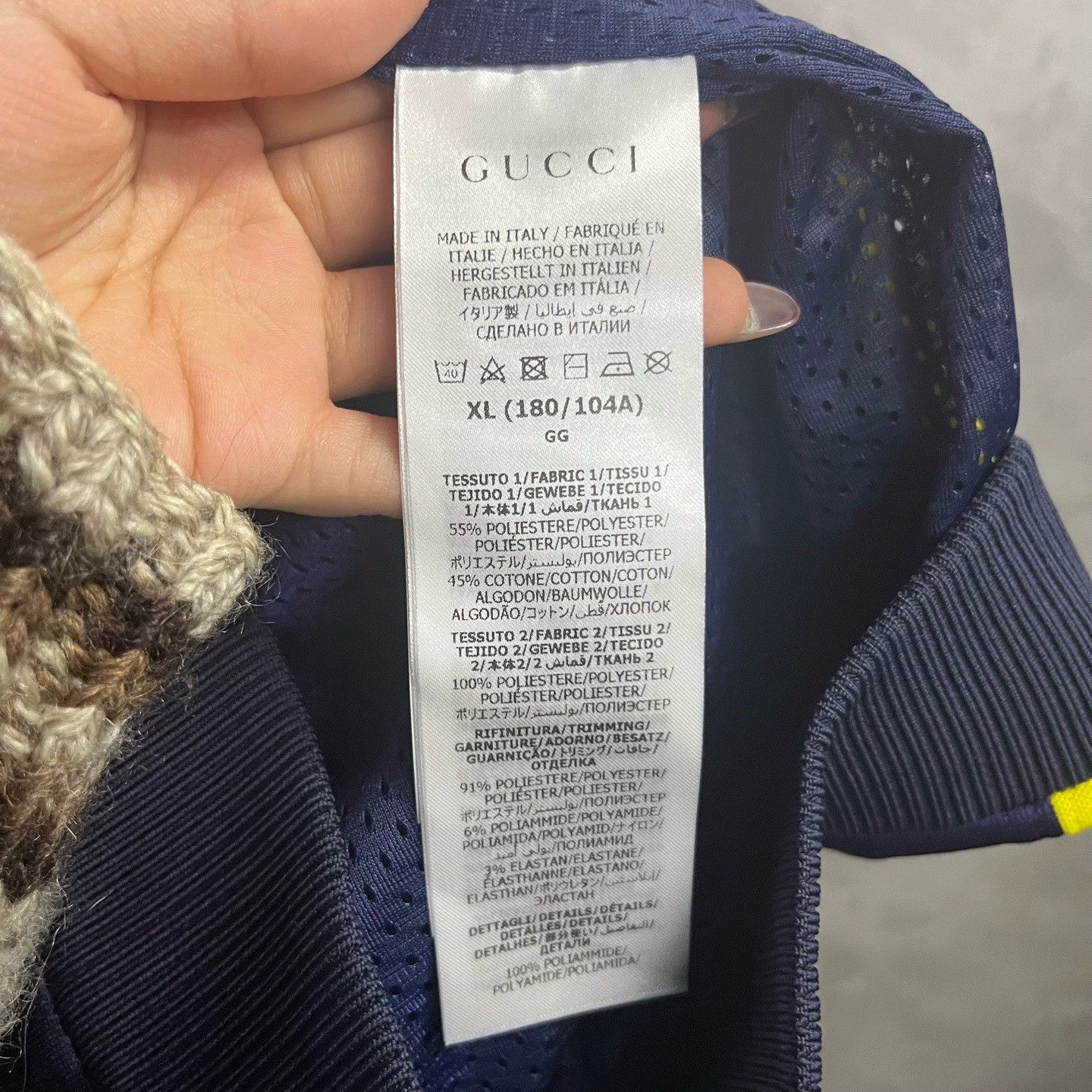 Gucci gucci blue color block zip-up jacket Size US XL / EU 56 / 4 - 4 Thumbnail