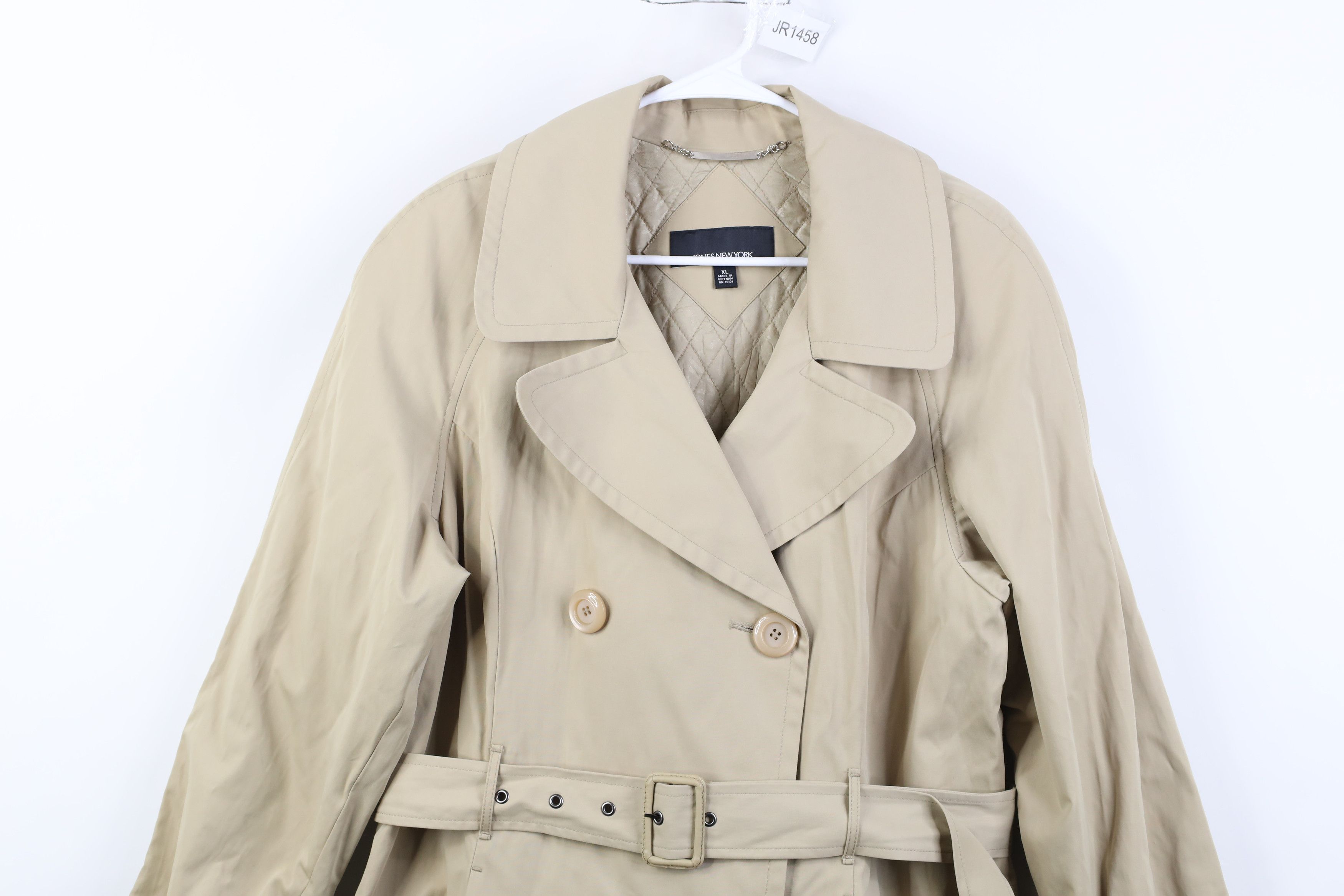 Vintage Vintage 90s Y2K Streetwear Trench Coat Rain Jacket Beige Size XL / US 12-14 / IT 48-50 - 2 Thumbnail