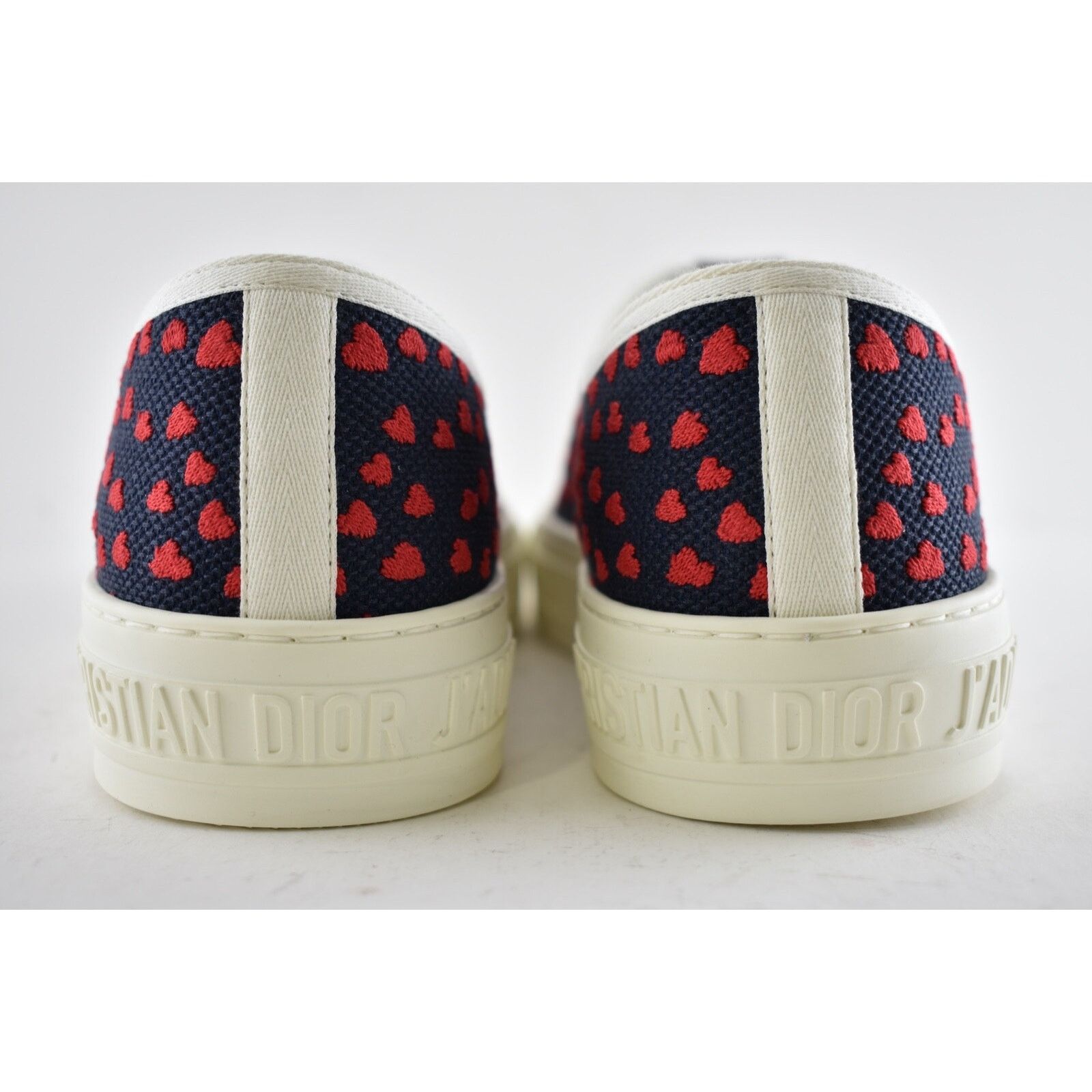 Dior Walk'N'Dior Hearts Lace Up Flat Low Top Trainer Sneaker 40 Size US 10 / IT 40 - 11 Thumbnail