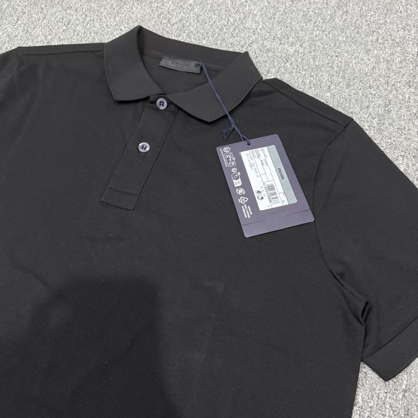 Prada Prada black NWOT short sleeve Polo shirt M Size US M / EU 48-50 / 2 - 3 Thumbnail