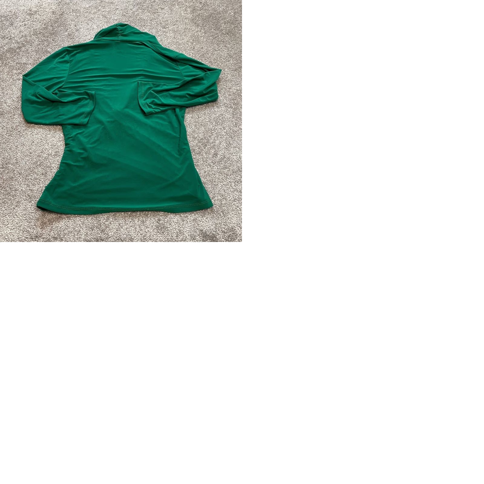 Vintage Ellen & Company Blouse Shirt Womens Medium Green Wrap Stretch Long Sleeve Top Size M / US 6-8 / IT 42-44 - 9 Thumbnail