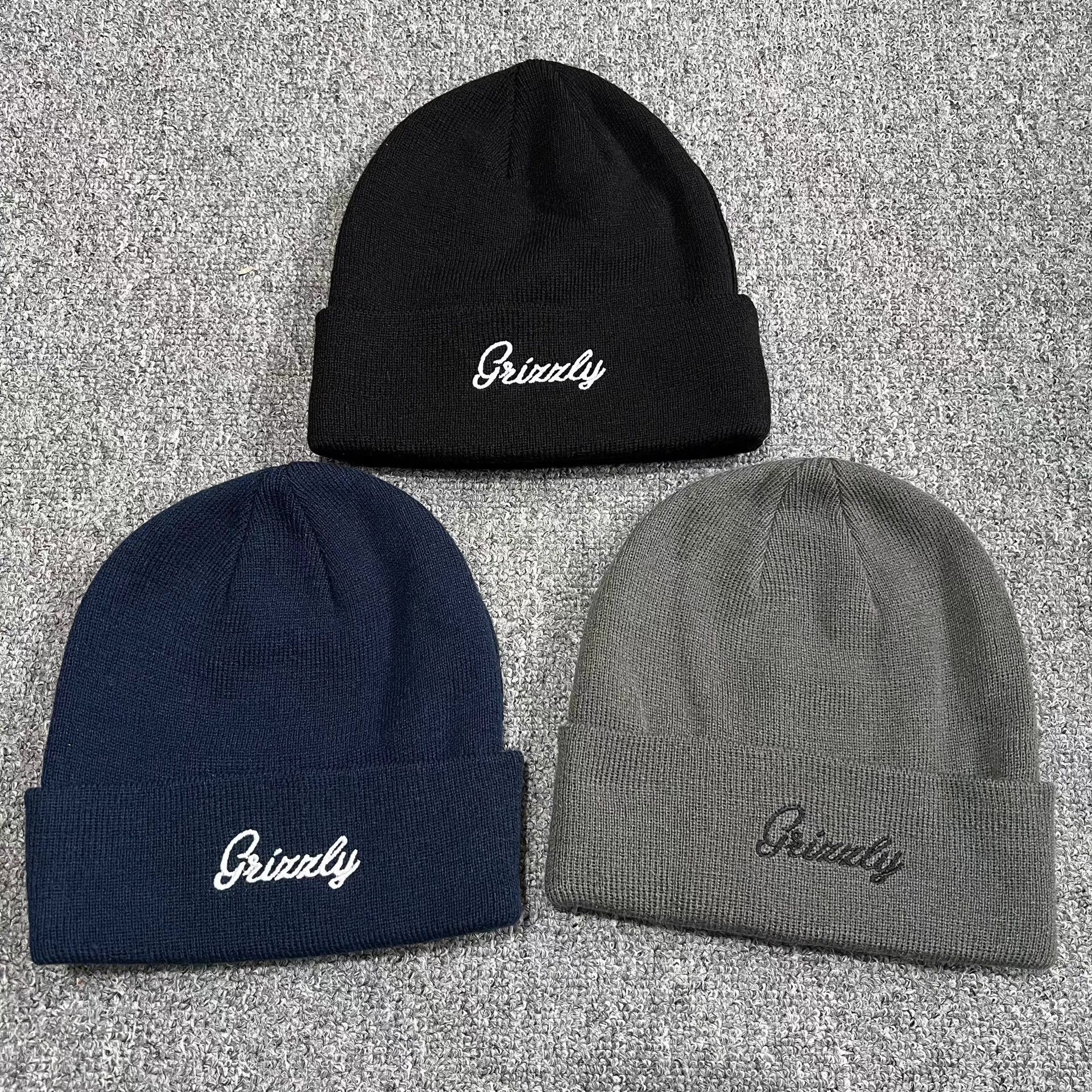 Grizzly Griptape Grizzly Griptape Script Embroidered Knitted Beanie Q7 Size ONE SIZE - 1 Thumbnail