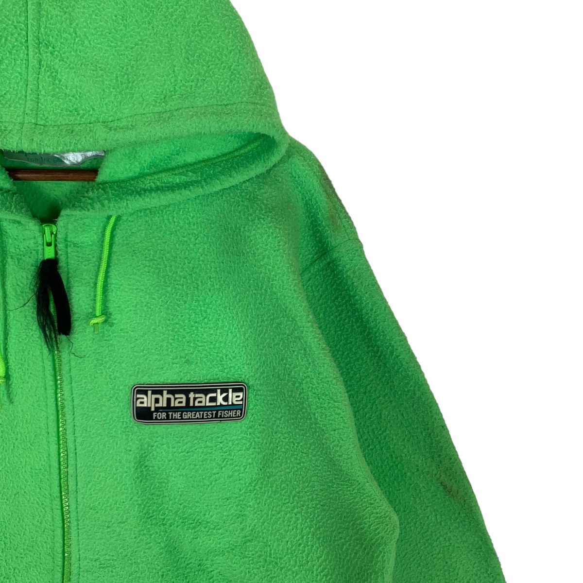 Vintage VINTAGE ALPHA TACKLE FISHER FLEECE HOODIE ZIPPER JACKET Size US M / EU 48-50 / 2 - 2 Thumbnail
