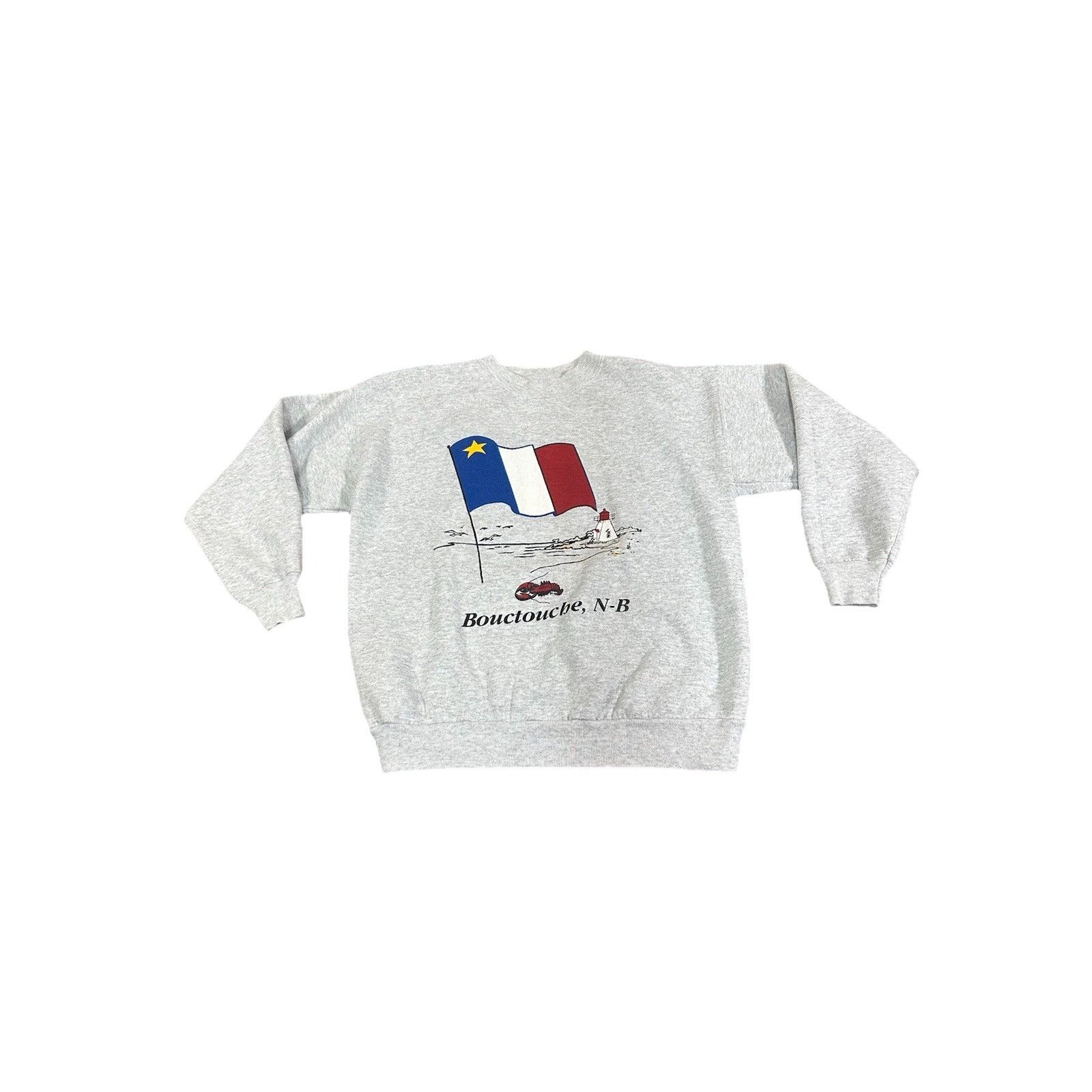 Hanes Vintage Bouctouche New Brunswick Tourist Sweater Crab Lobste Size US M / EU 48-50 / 2 - 1 Thumbnail