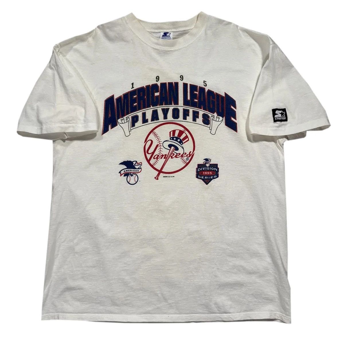 Starter Vintage Starter New York Yankees ALDS T Shirt (Size XL) Size US XL / EU 56 / 4 - 1 Thumbnail