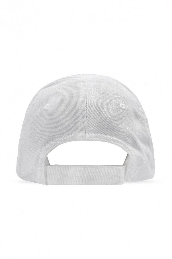 Balenciaga o1in1g1024 Size : S / Logo Front Cap in Light Grey Size ONE SIZE - 3 Thumbnail
