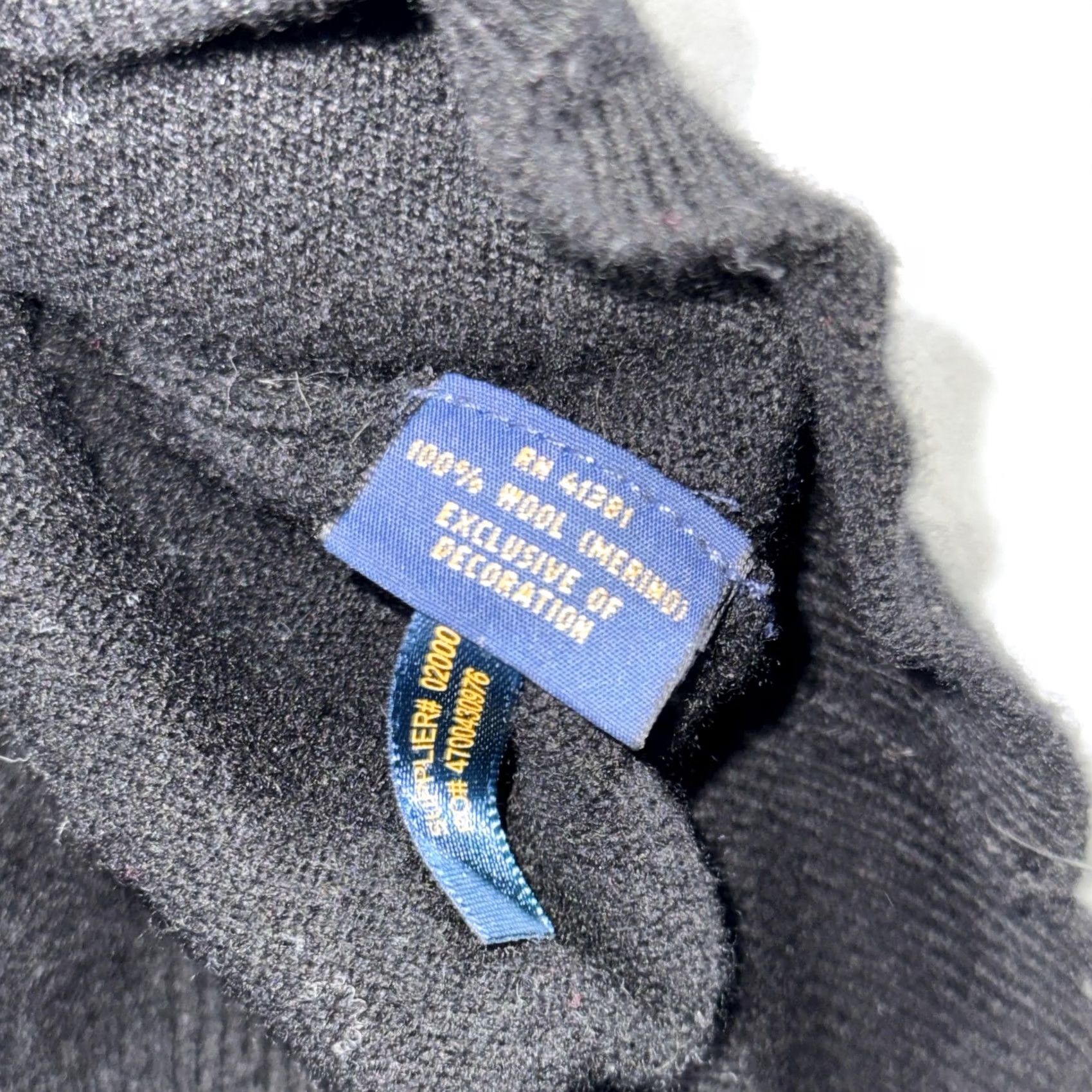 Polo Ralph Lauren Polo Ralph Lauren Sweater Men's L Black Merino Wool V-Neck Pullover Knit Size US L / EU 52-54 / 3 - 4 Thumbnail