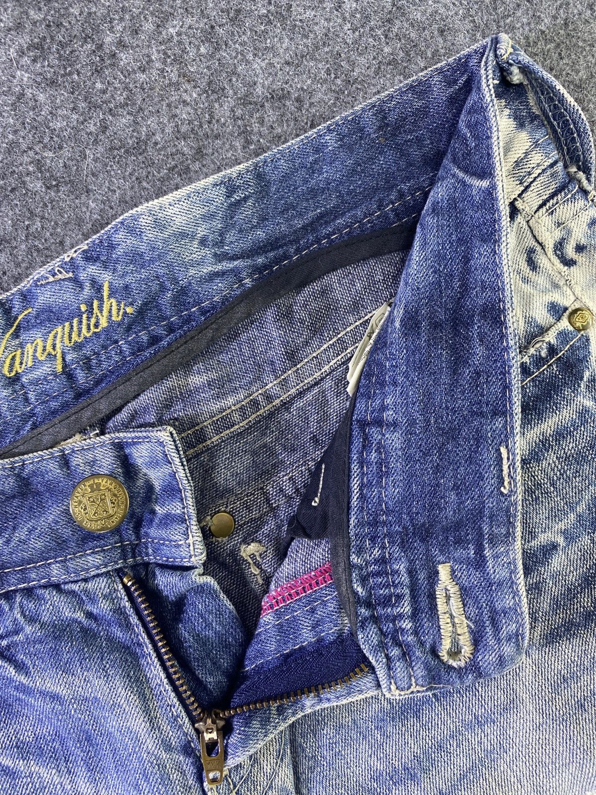 Japanese Brand × Jean × Vanquish Vanquish Flare Blue Wash Denim - J939 Size 32" / US 10 / IT 46 - 5 Thumbnail