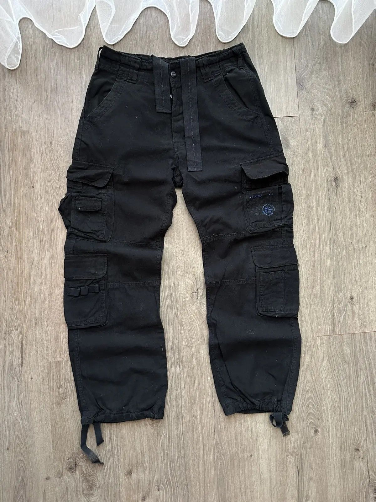 Japanese Brand × Vintage Vintage Cargo Bandit Denim Black Streetwear Pants Size US 32 / EU 48 - 3 Thumbnail