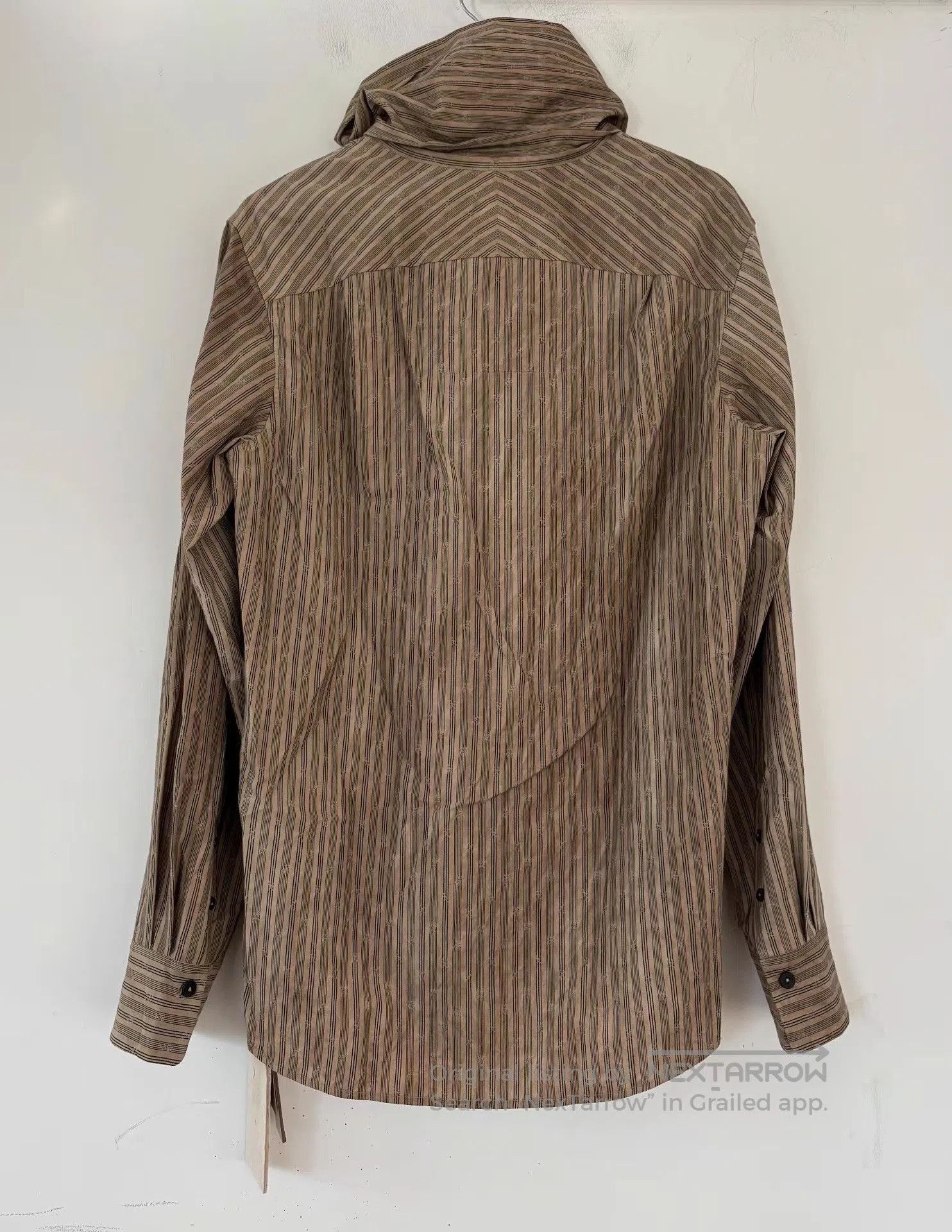 Ziggy Chen Striped High Collar Long Sleeve Button. Size US S / EU 44-46 / 1 - 7 Thumbnail