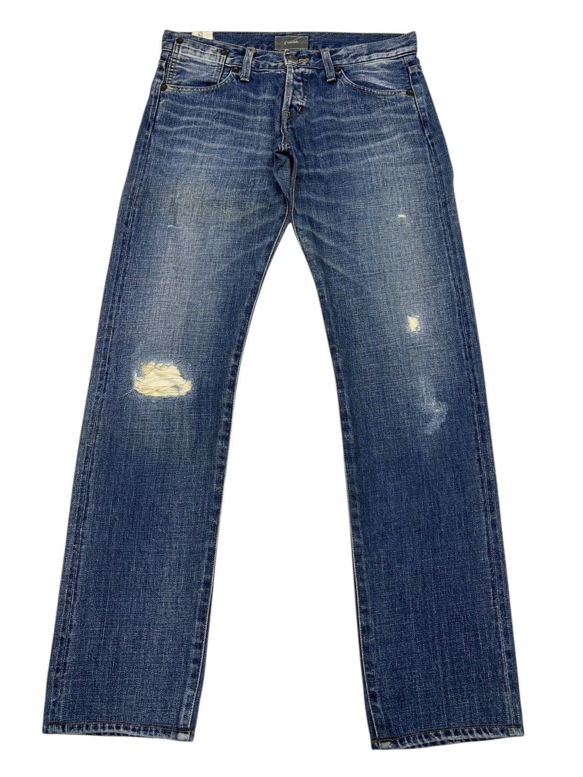 If Six Was Nine 6•Vocale Selvedge Distressed Denim Jeans Size 29" - 5 Thumbnail