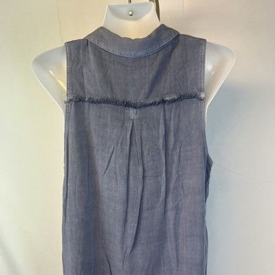 Rock & Republic Rock & Republic Sleeveless Shirt Blouse Size S Lace Up Neck Size S / US 4 / IT 40 - 7 Thumbnail