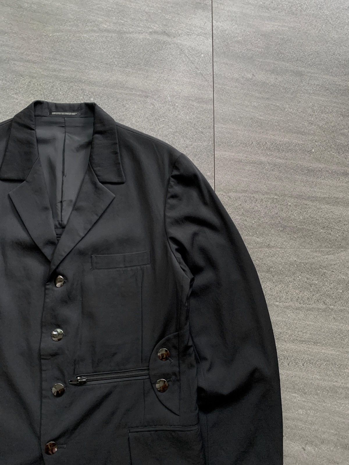 Yohji Yamamoto FREE TAX! Bondage Zipper Blazer Jacket Size 48R - 2 Thumbnail