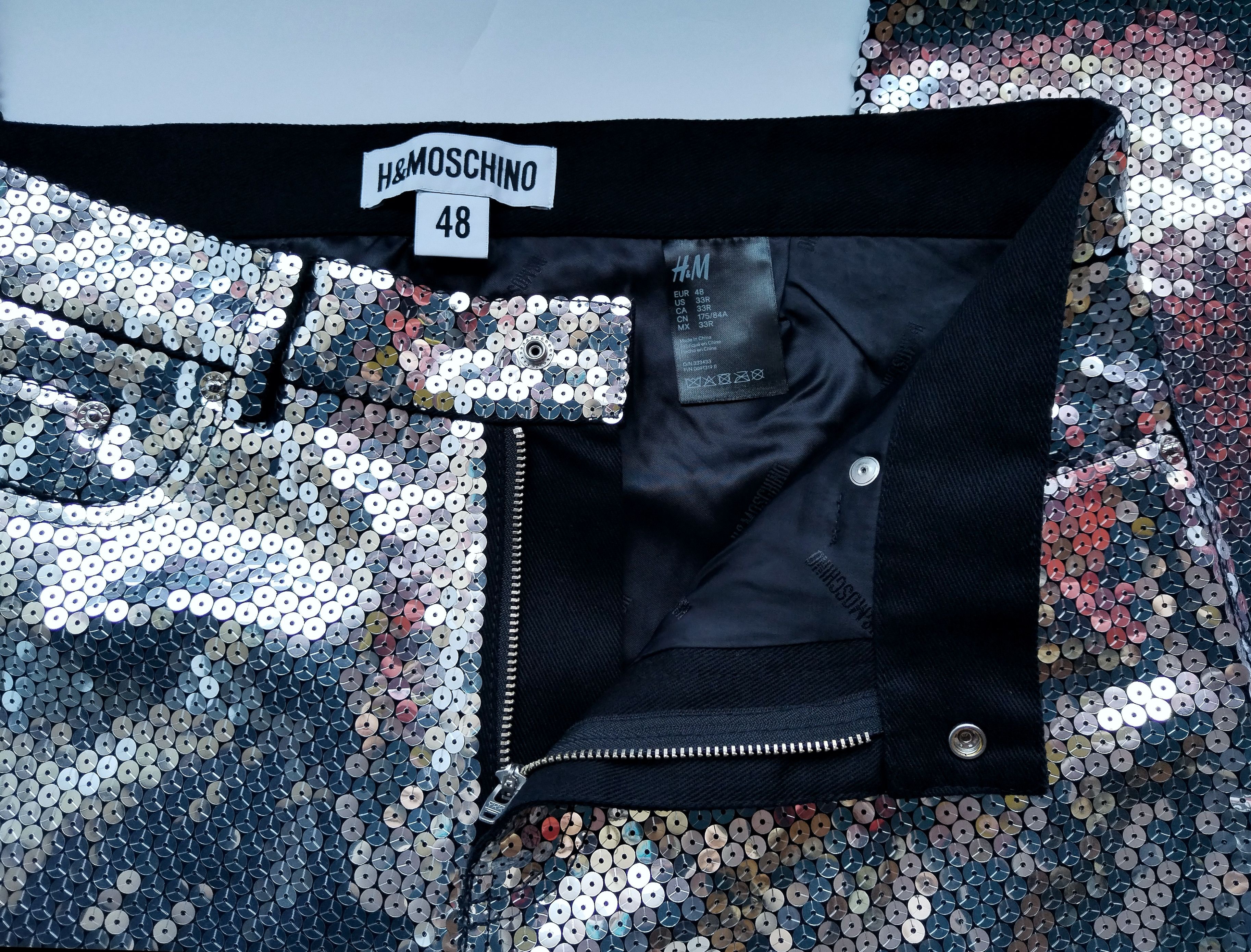 Moschino Silver sequin pants Size US 32 / EU 48 - 5 Thumbnail