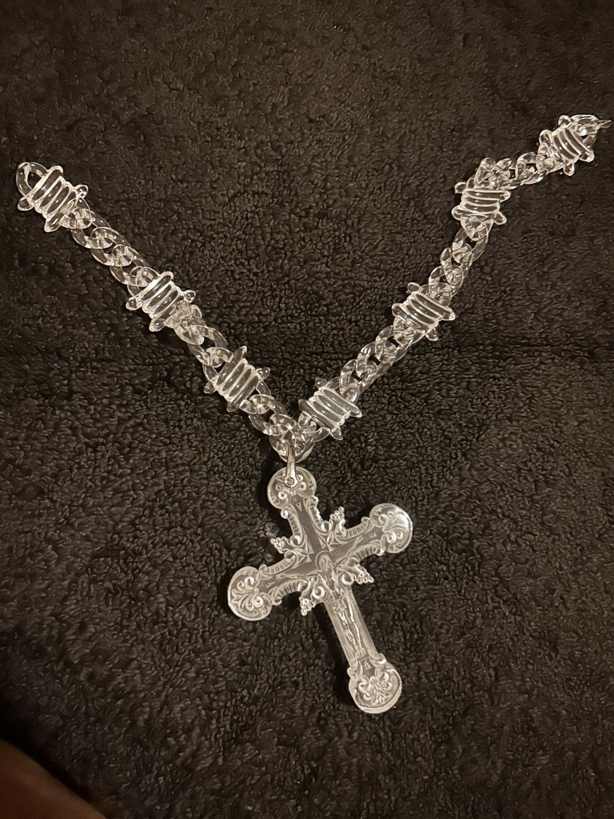Other Cross Clear necklace Size ONE SIZE - 2 Thumbnail