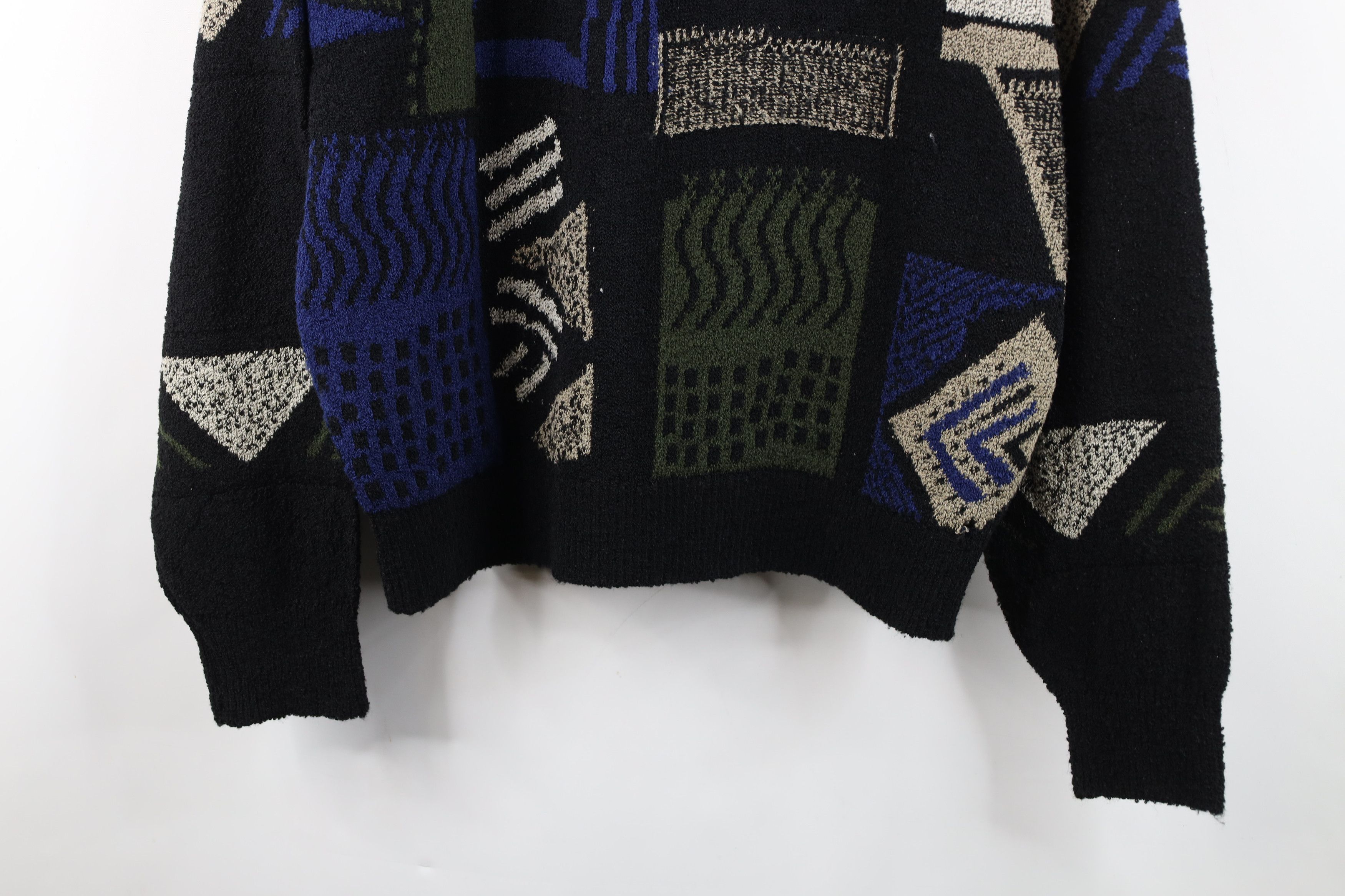 Vintage Vintage 90s Streetwear Terry Cloth Knit Collared Sweater Size US M / EU 48-50 / 2 - 3 Thumbnail