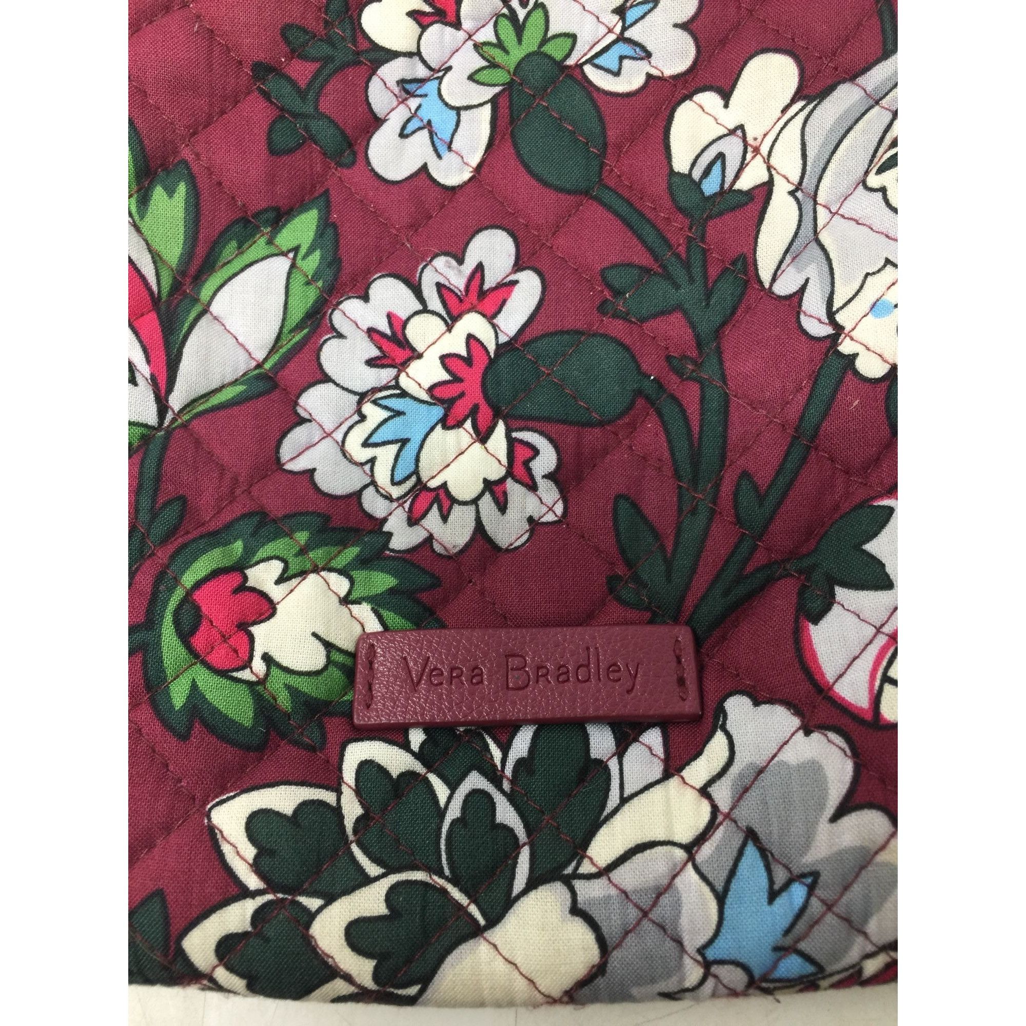 Vera Bradley Women's Vera Bradley Bordeaux Blooms Crossbody Quilted Purse Size ONE SIZE - 3 Thumbnail