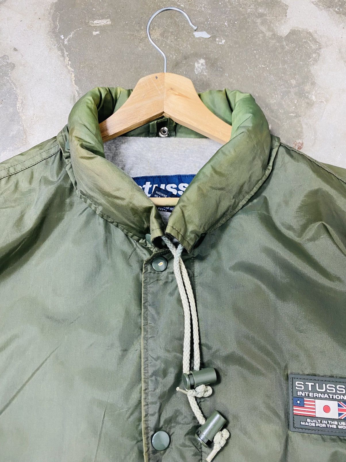Stussy Vtg Stussy Hidden Hoodie Oversize Windbreaker Size US XXL / EU 58 / 5 - 10 Thumbnail
