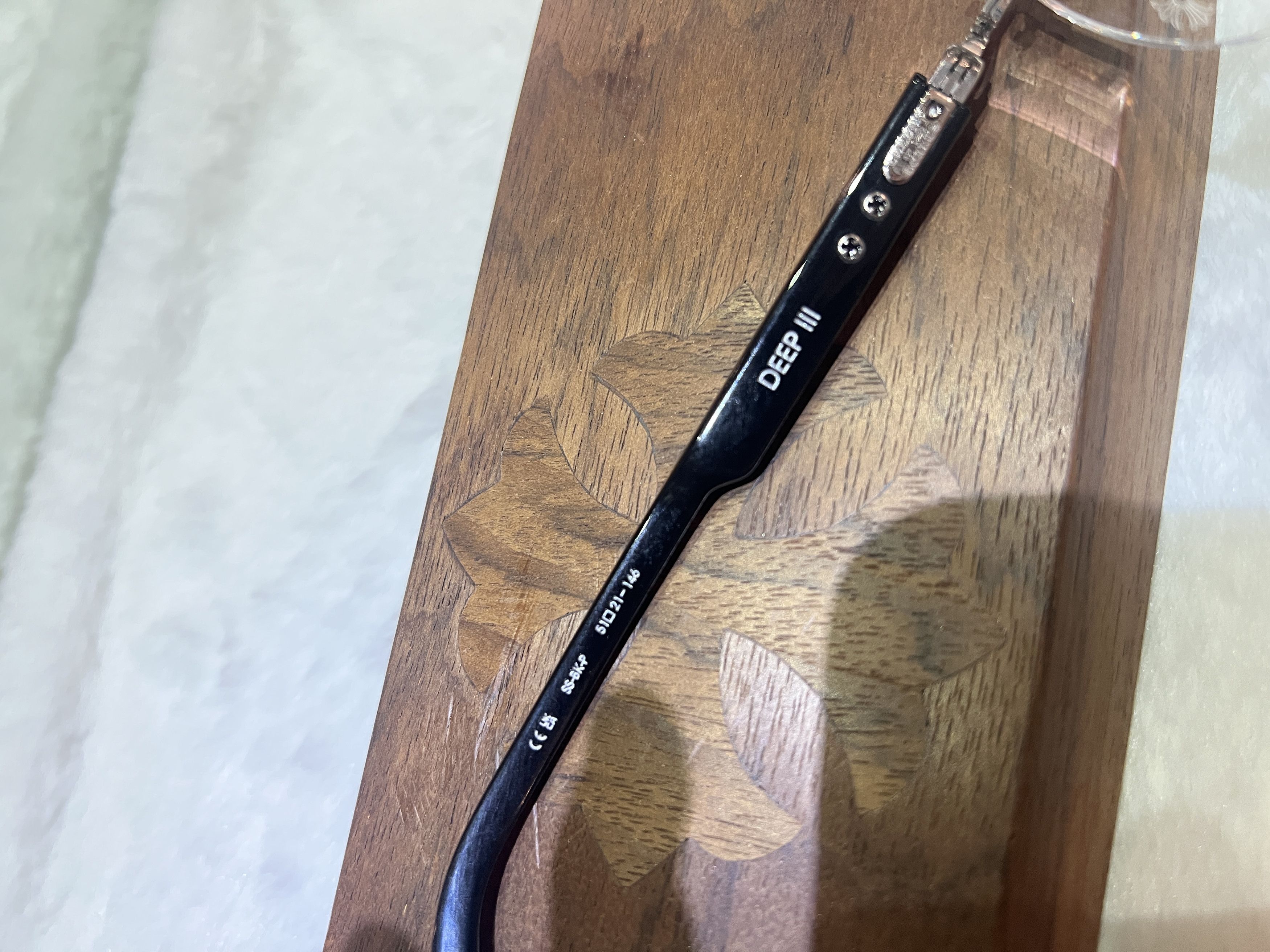 Chrome Hearts CHROME HEARTS DEEP III BLACK/SILVER GLASSES Size ONE SIZE - 4 Thumbnail