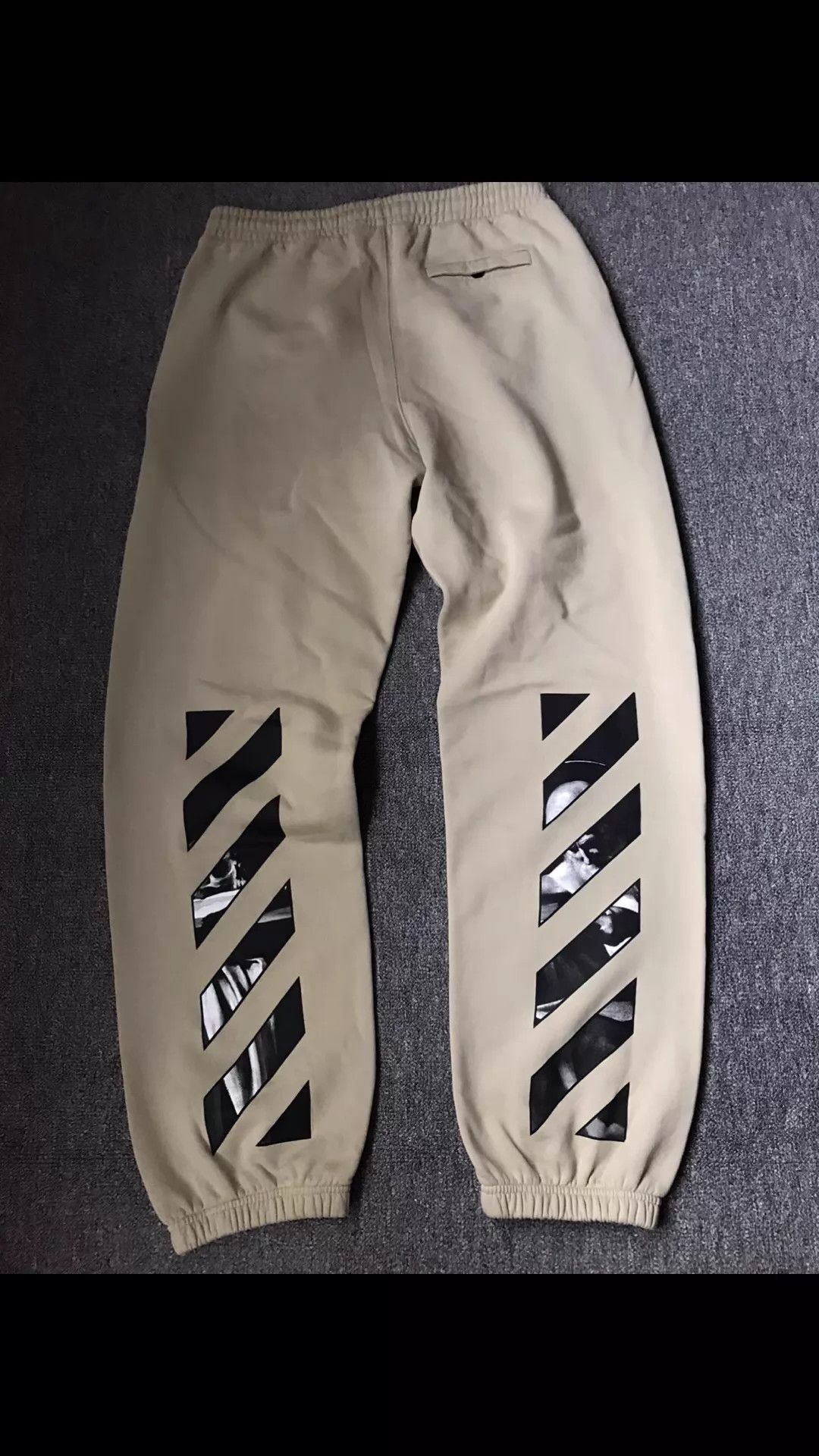 Off-White OFF-WHITE sweatpants M new heavyweight elastic waist white Size US 32 / EU 48 - 3 Thumbnail