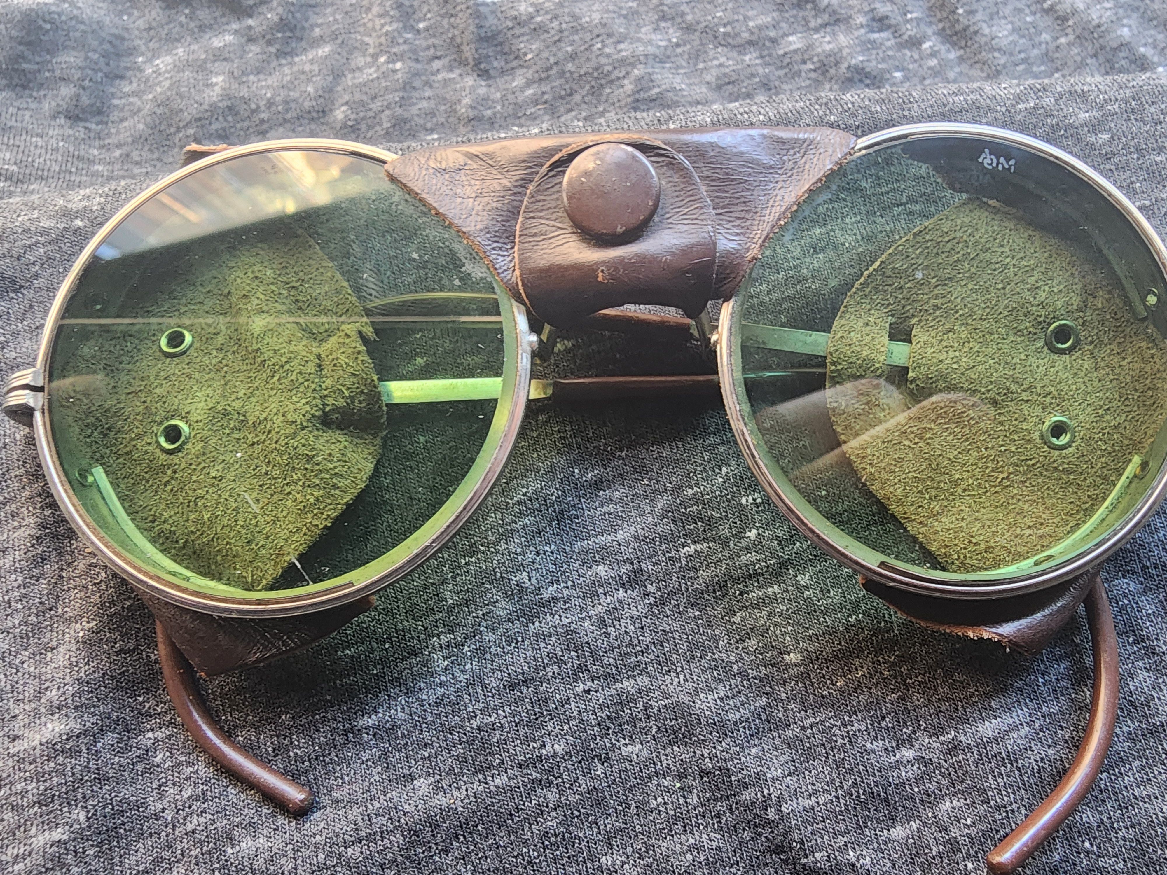 Matsuda VTG WW2 FIGHTER PILOT SUNGLASSES W/ SHIELDS Size ONE SIZE - 3 Thumbnail