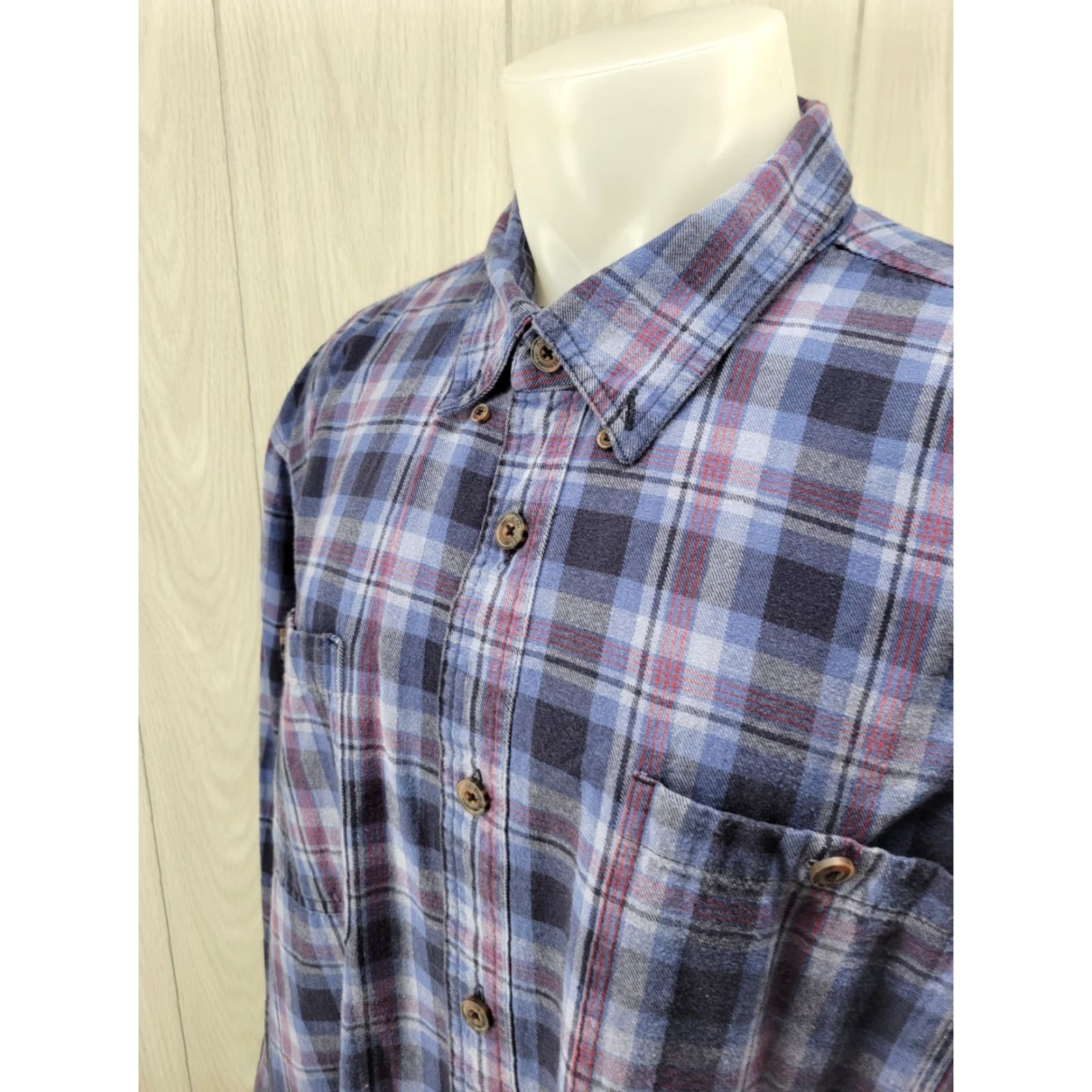 Vintage Duluth Shirt Mens 2XL Blue Button-Down Flannel Thick Plaid Cotton All Seasons Outdoor Casual Button-Up Mens Regular Size US XXL / EU 58 / 5 - 3 Thumbnail