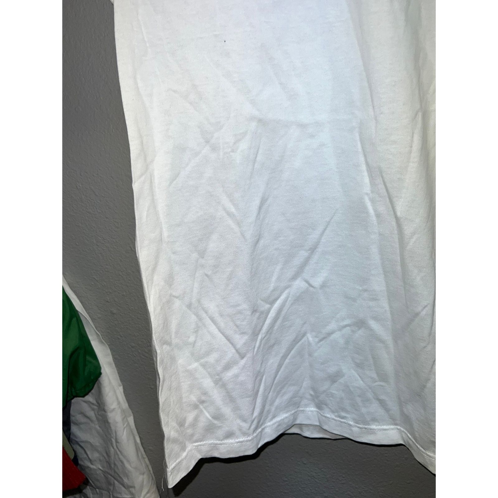 Jerzees Vintage White Blank Shirt Jerzees Stained On Sleeve Tee S Size US S / EU 44-46 / 1 - 5 Thumbnail