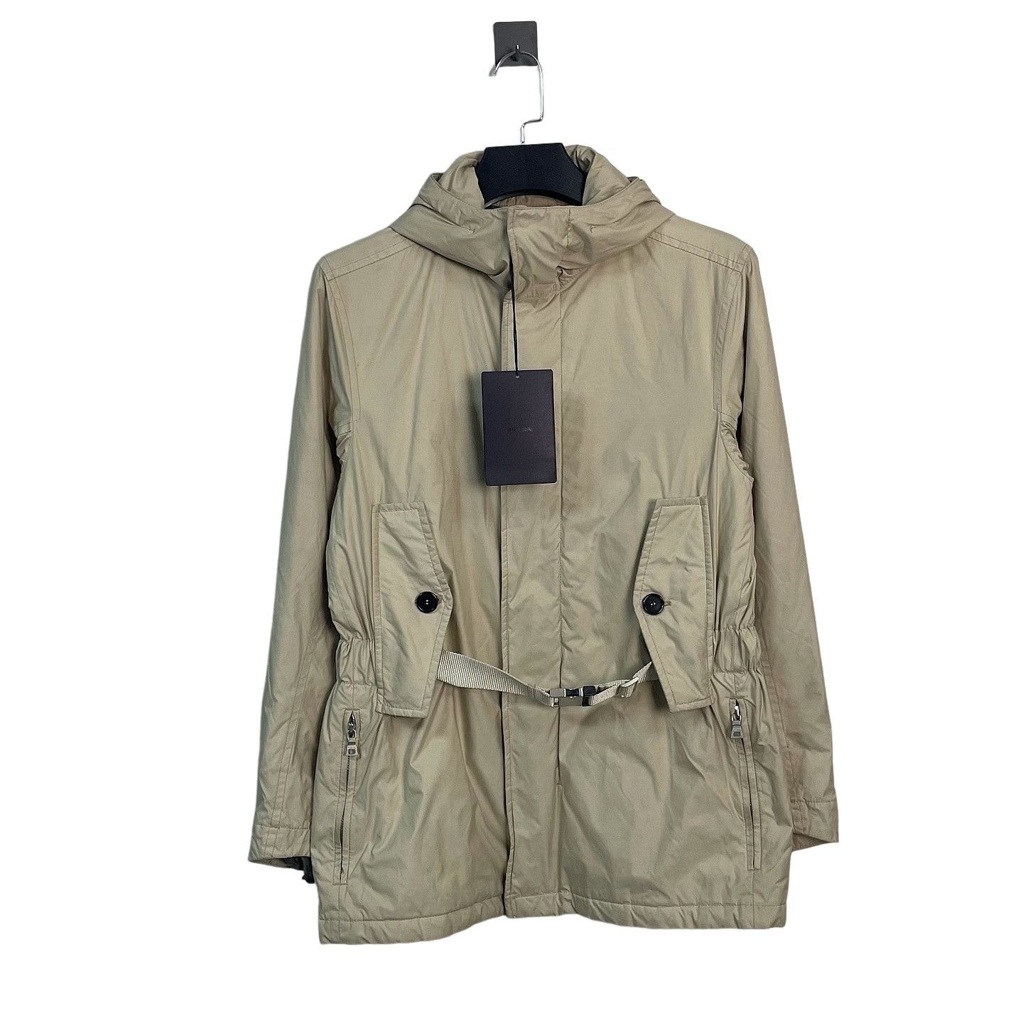 Prada Prada Hooded Belted Technical Jacket Size M Size US M / EU 48-50 / 2 - 1 Thumbnail