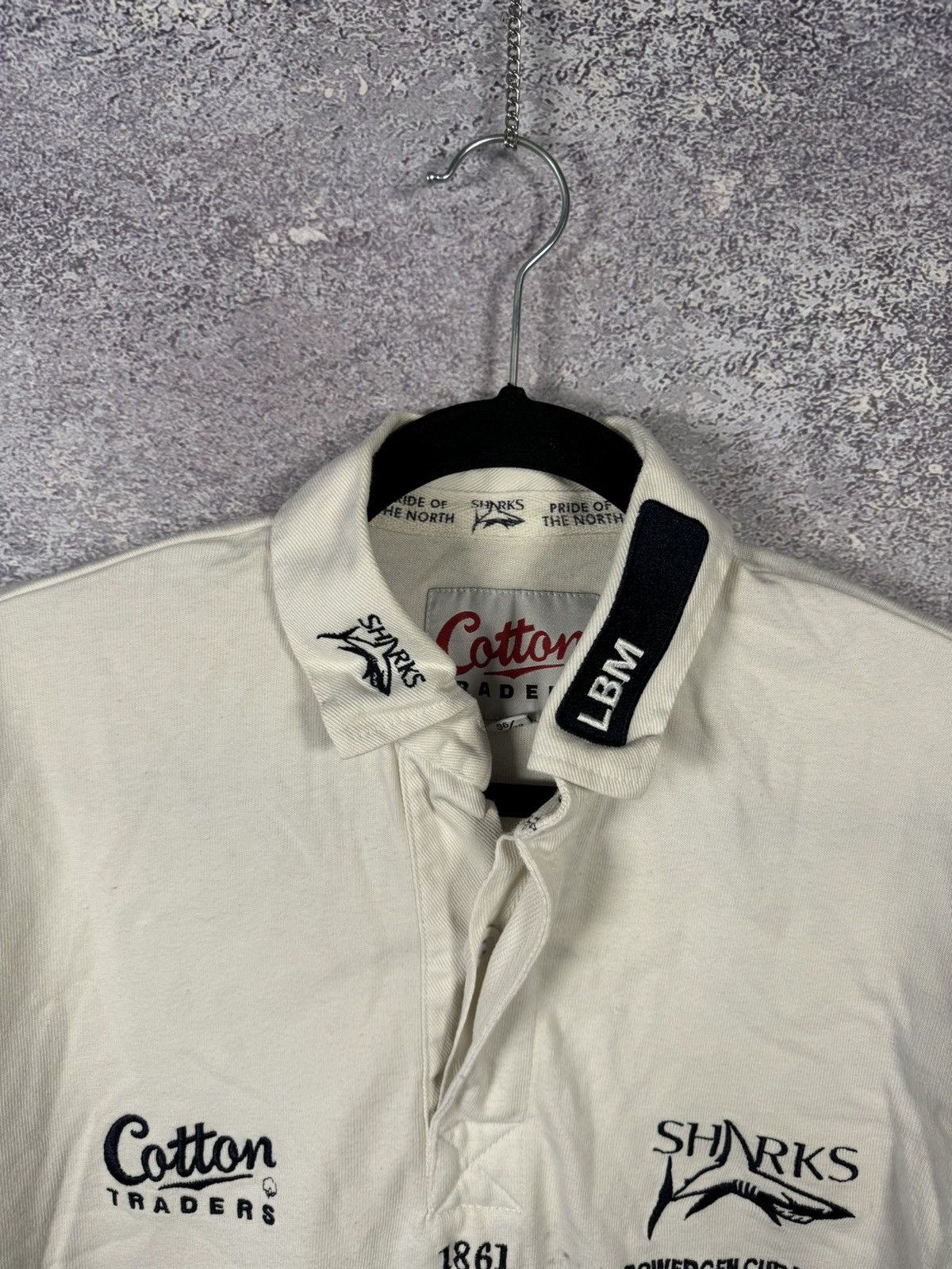 Cotton Traders × Vintage Vintage Sale Sharks Rugby Shirt S Cotton Traders 2004 Jersey Size US S / EU 44-46 / 1 - 4 Thumbnail