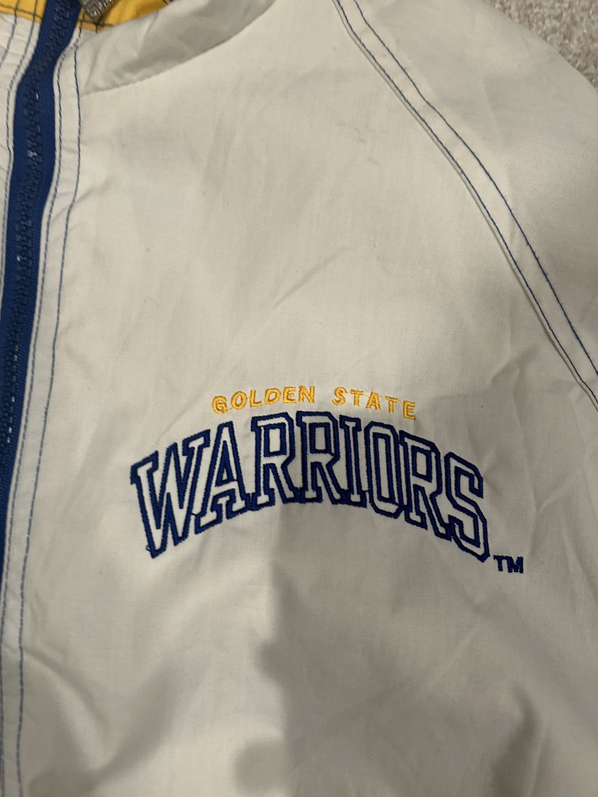 Starter Vintage 90s NBA Starter Warriors half-zip pullover jacke Size US XL / EU 56 / 4 - 2 Thumbnail