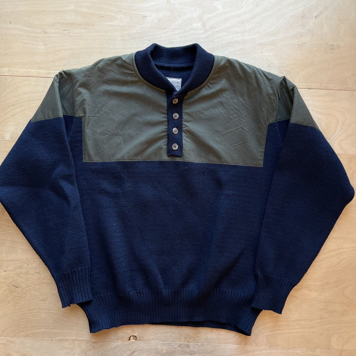 Vintage Vintage Filson Waterfowl Sweater Large Blue 90s Wool Heavy ...