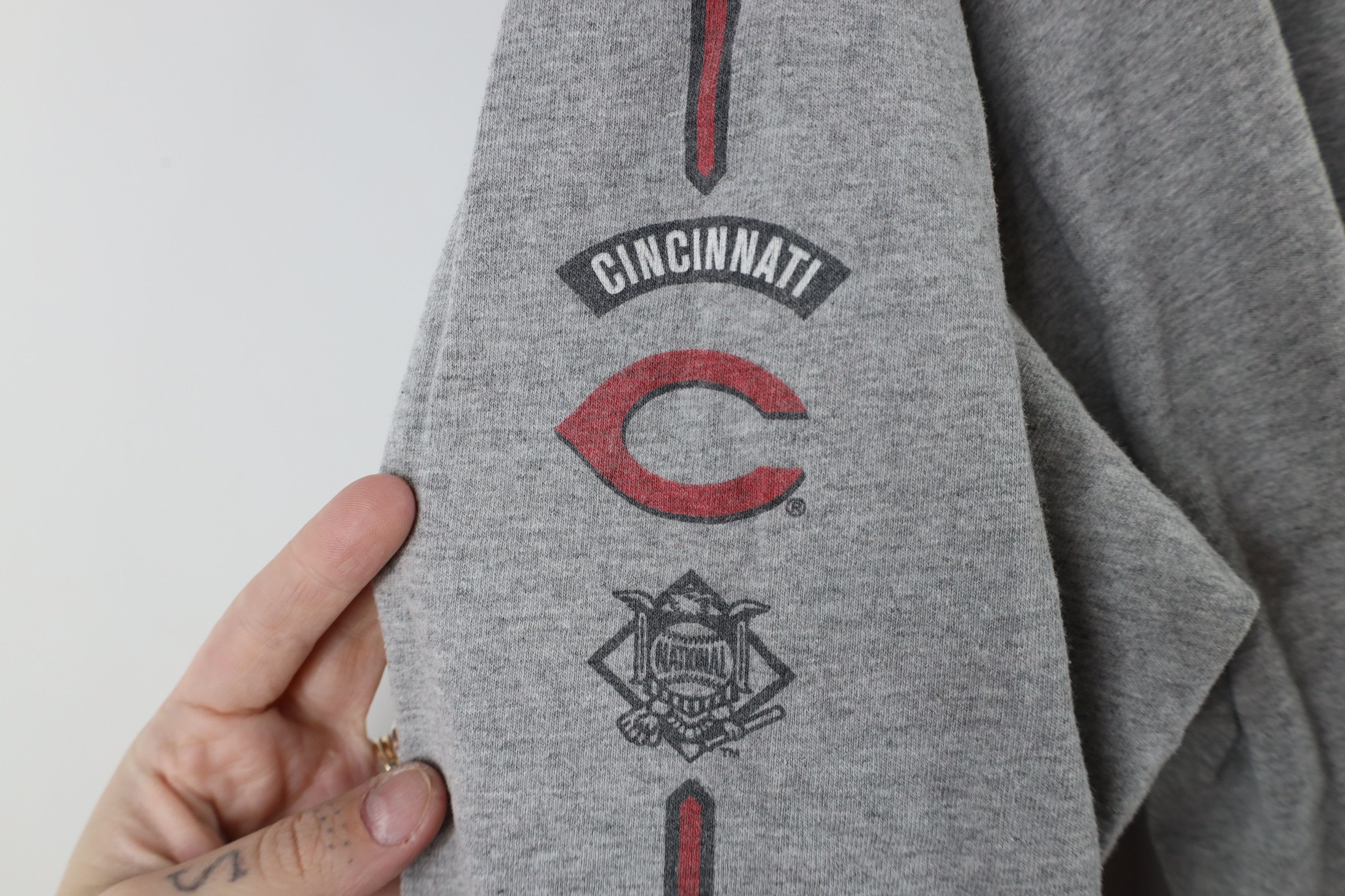 Nike × Vintage Vintage Y2K Nike Swoosh Cincinnati Reds Long Sleeve T-Shirt Size US L / EU 52-54 / 3 - 6 Thumbnail