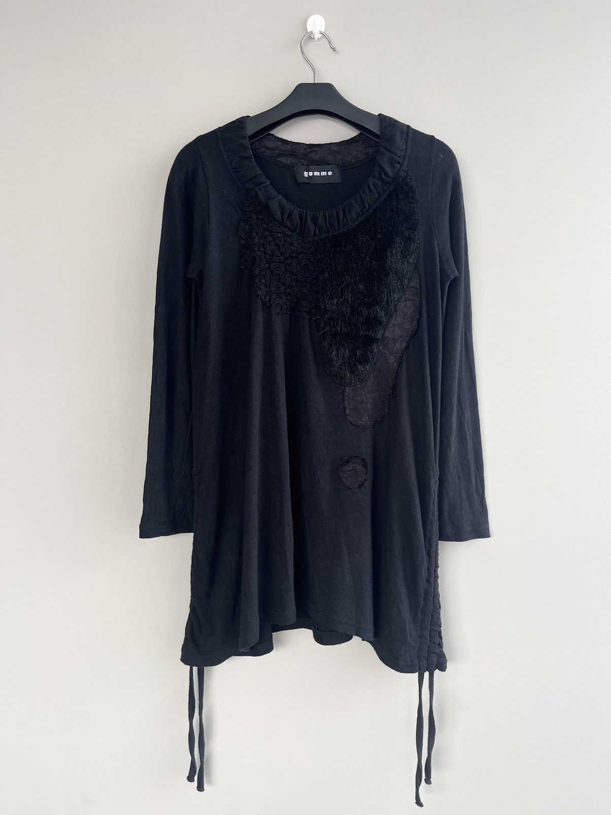 image of Gomme Homme By Yohji Yamamoto Maki Hiroshige Japanese Fur in Black, Men's (Size Medium)