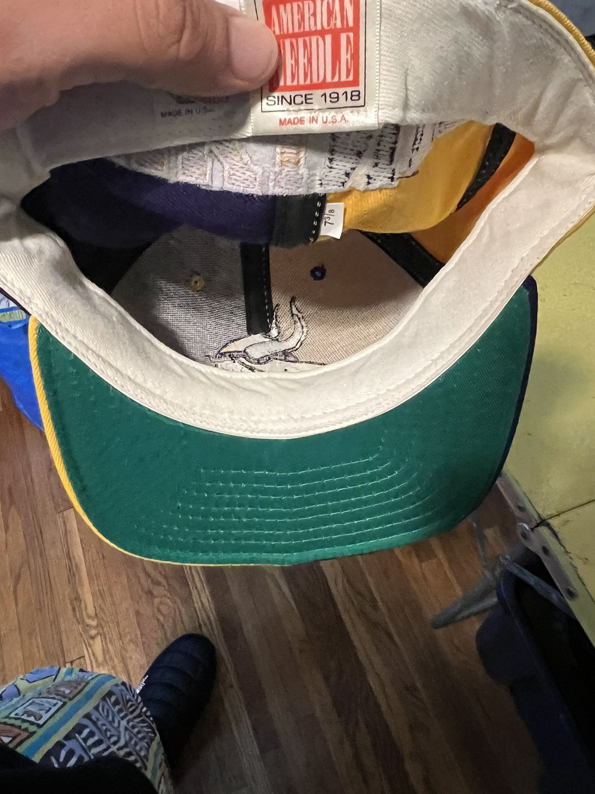 American Needle × Vintage Vintage Minnesota Vikings American Needle Hat 7 3/8 Size ONE SIZE - 7 Thumbnail