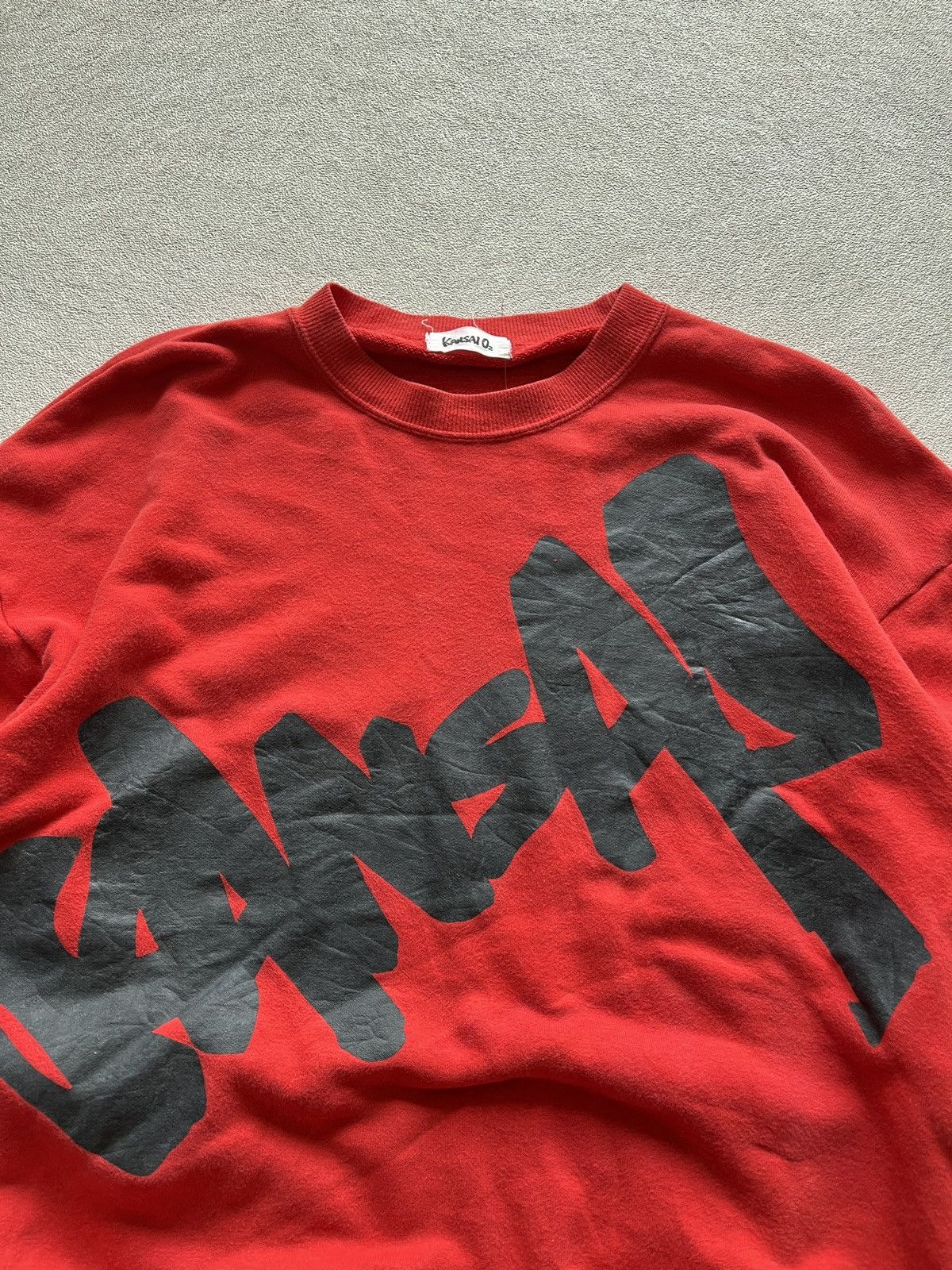 Kansai Yamamoto Rare - KANSAI O2 BIG HANDSTYLE SWEATSHIRT Size US XL / EU 56 / 4 - 3 Thumbnail