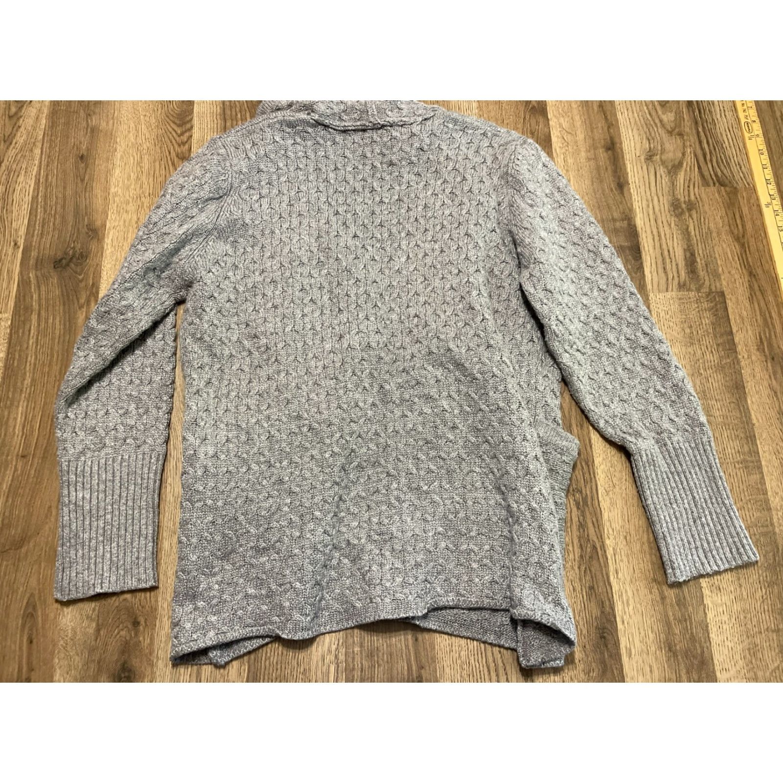 Vintage BRIXON IVY Sweater Cardigan Women XL Gray Long Sleeve Open Casual Fall Spring Summer Knit Open Cardigan Womens XL Gray BRIXON IVY Sweater Size XL / US 12-14 / IT 48-50 - 2 Thumbnail