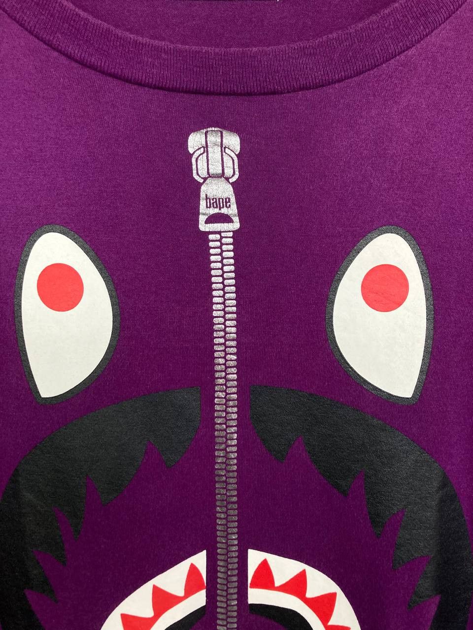 Bape Bape WGM Purple Camo Shark Tee Size US S / EU 44-46 / 1 - 4 Thumbnail