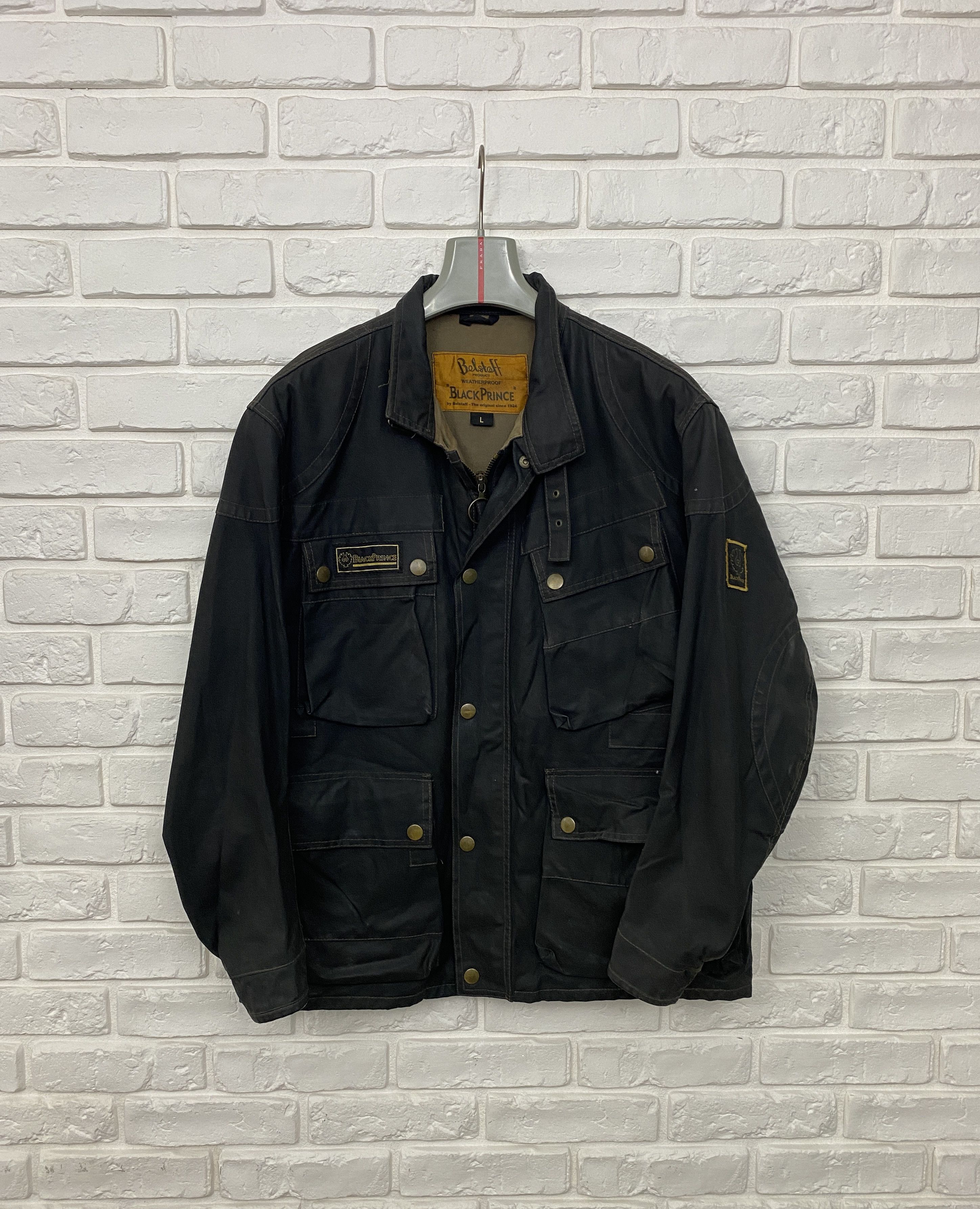 Vintage Belstaff Black Prince Cotton Jacket Waterproof Black Size L |  Grailed